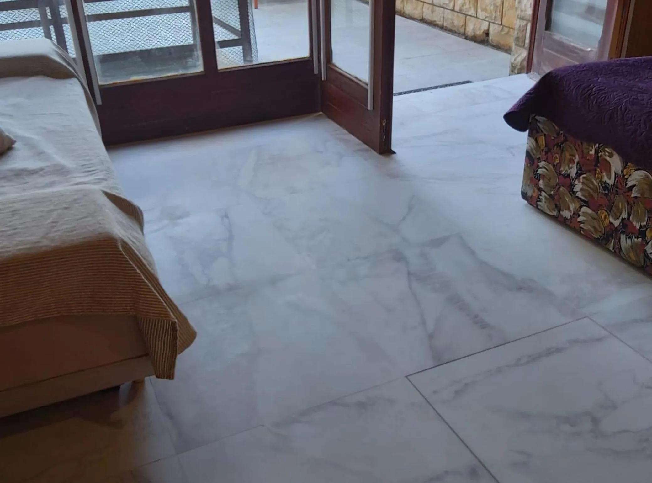 Bedroom, Bed in Big Terrace Apartment