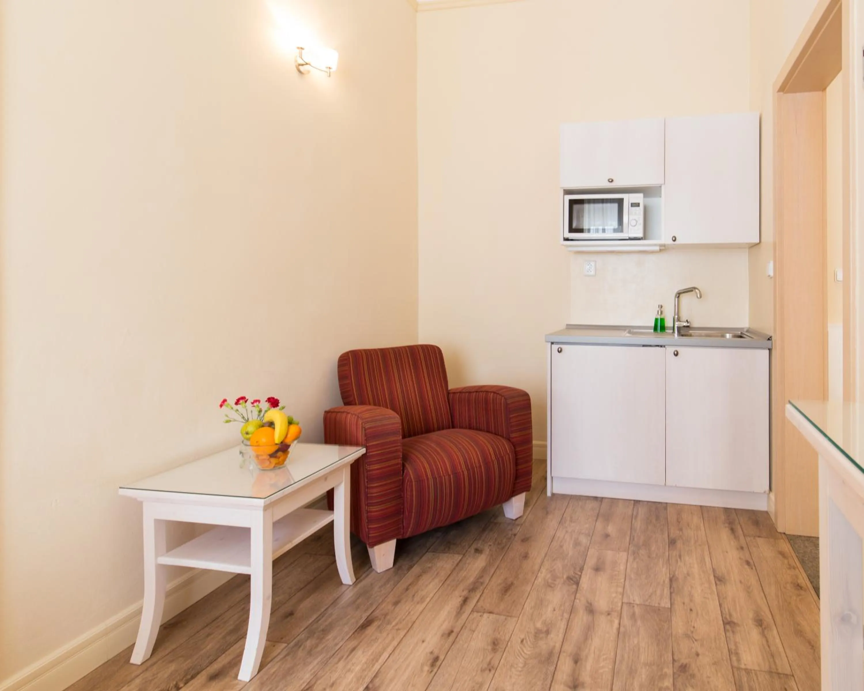 Kitchen or kitchenette in Unitas Hotel