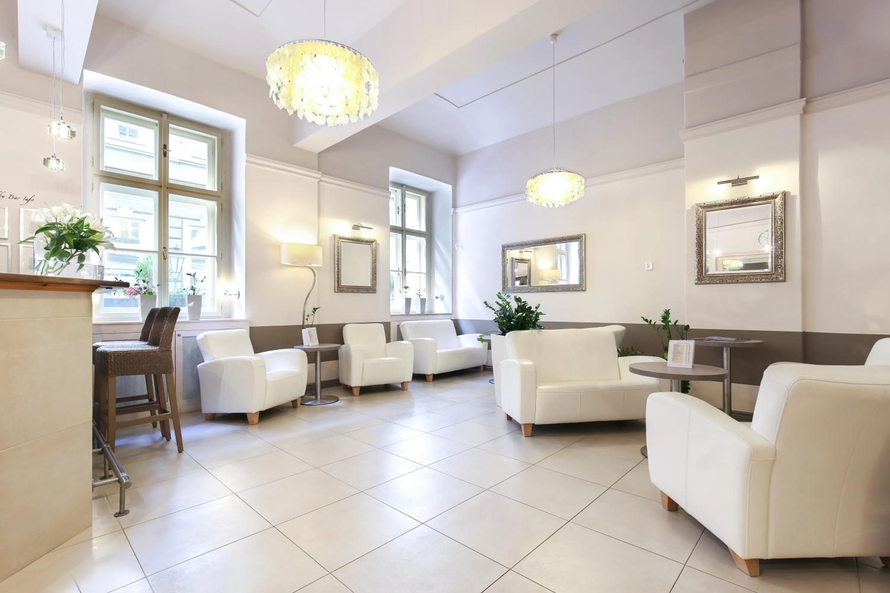 Lobby or reception in Unitas Hotel