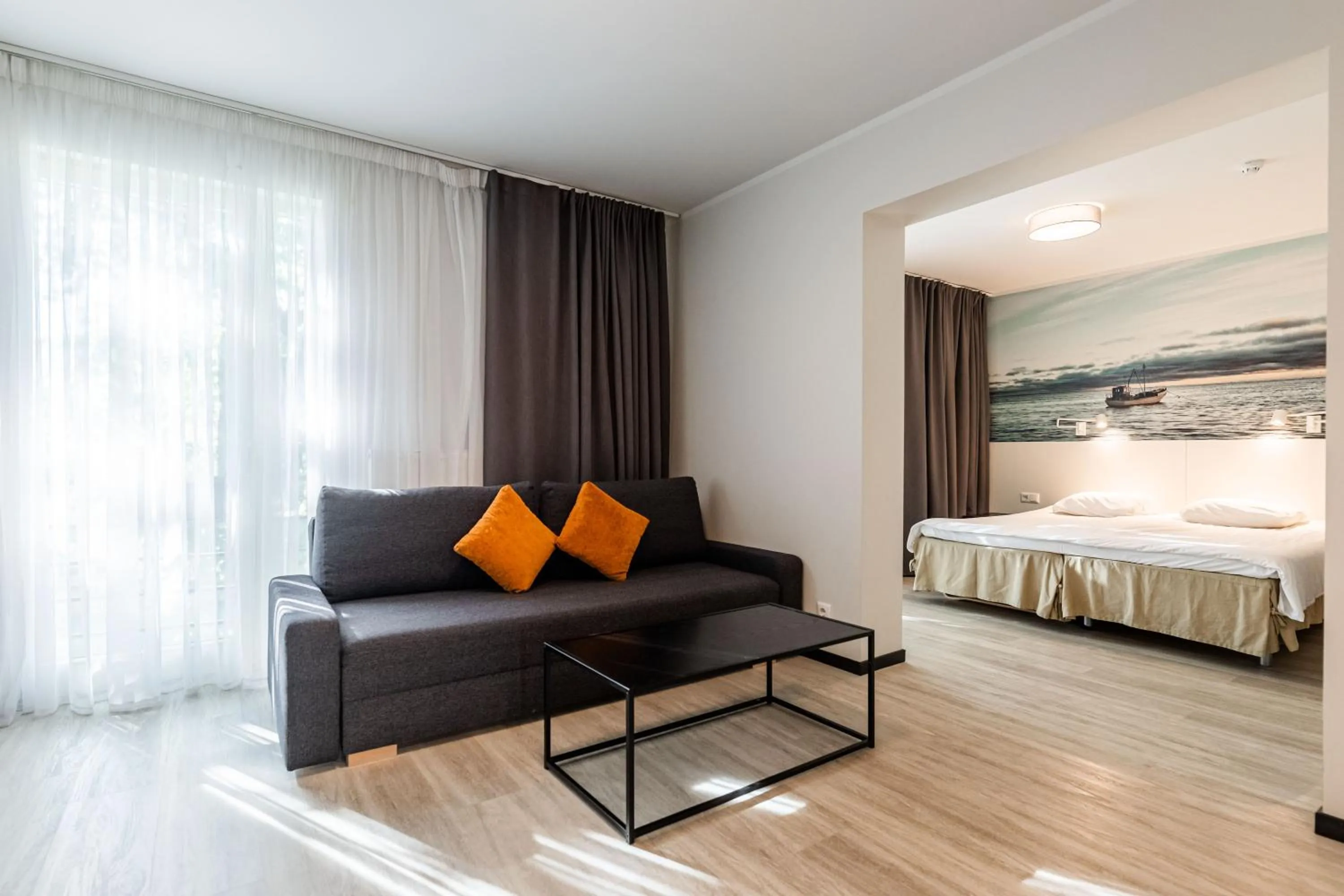 Living room, Bed in Hotel NOSPA