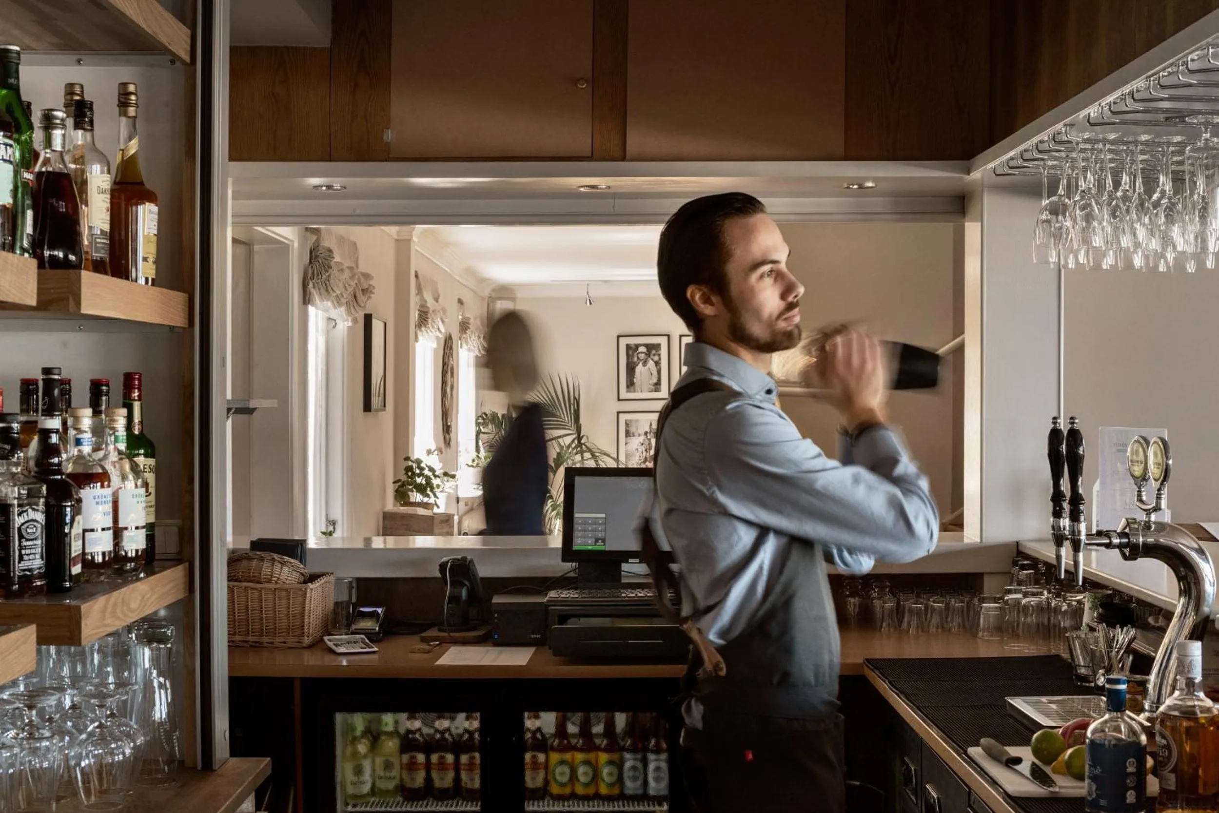 Lounge or bar in Hotell Villa Långbers