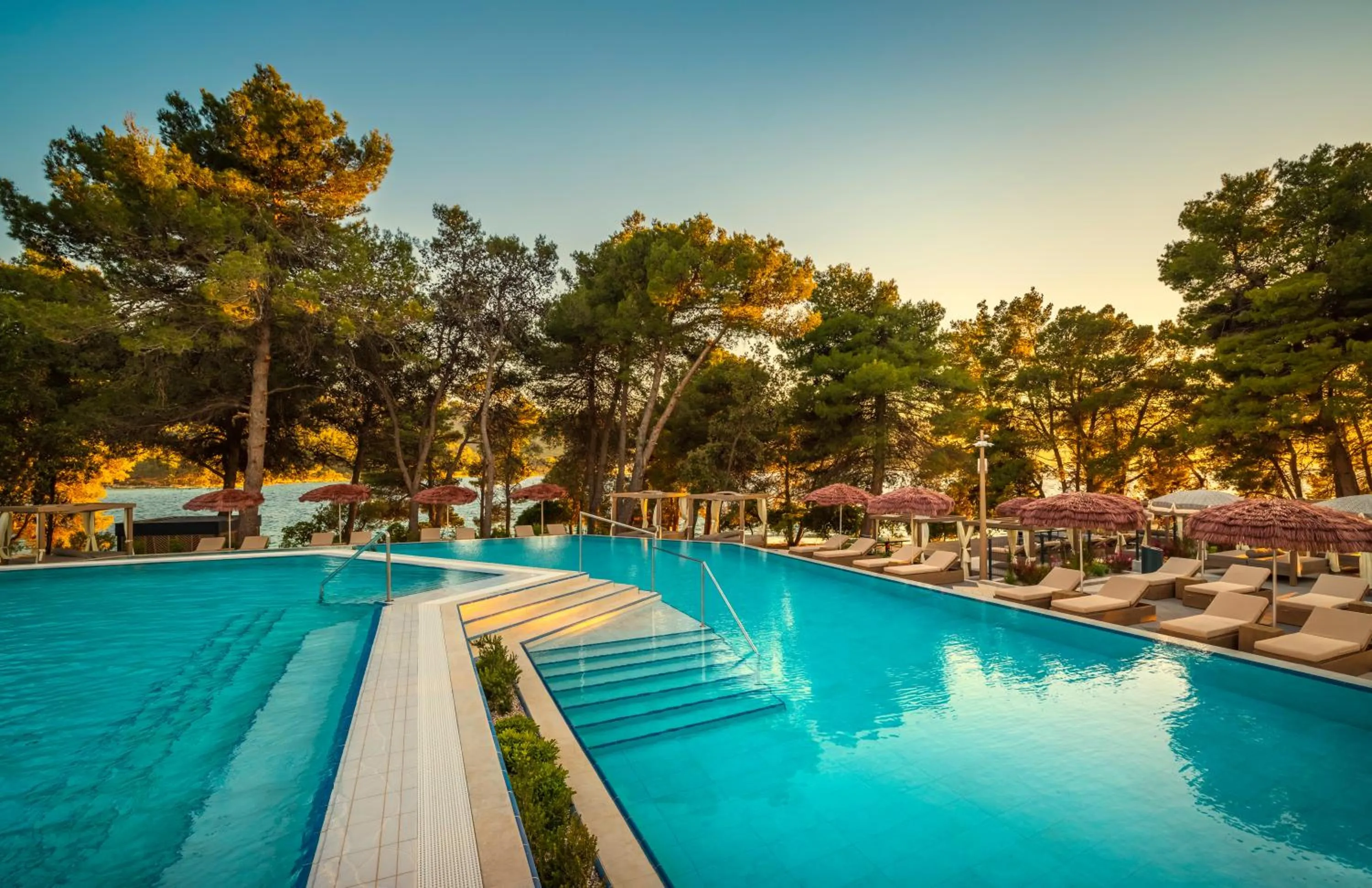 Swimming pool in PLACES Hvar Hotel by Valamar