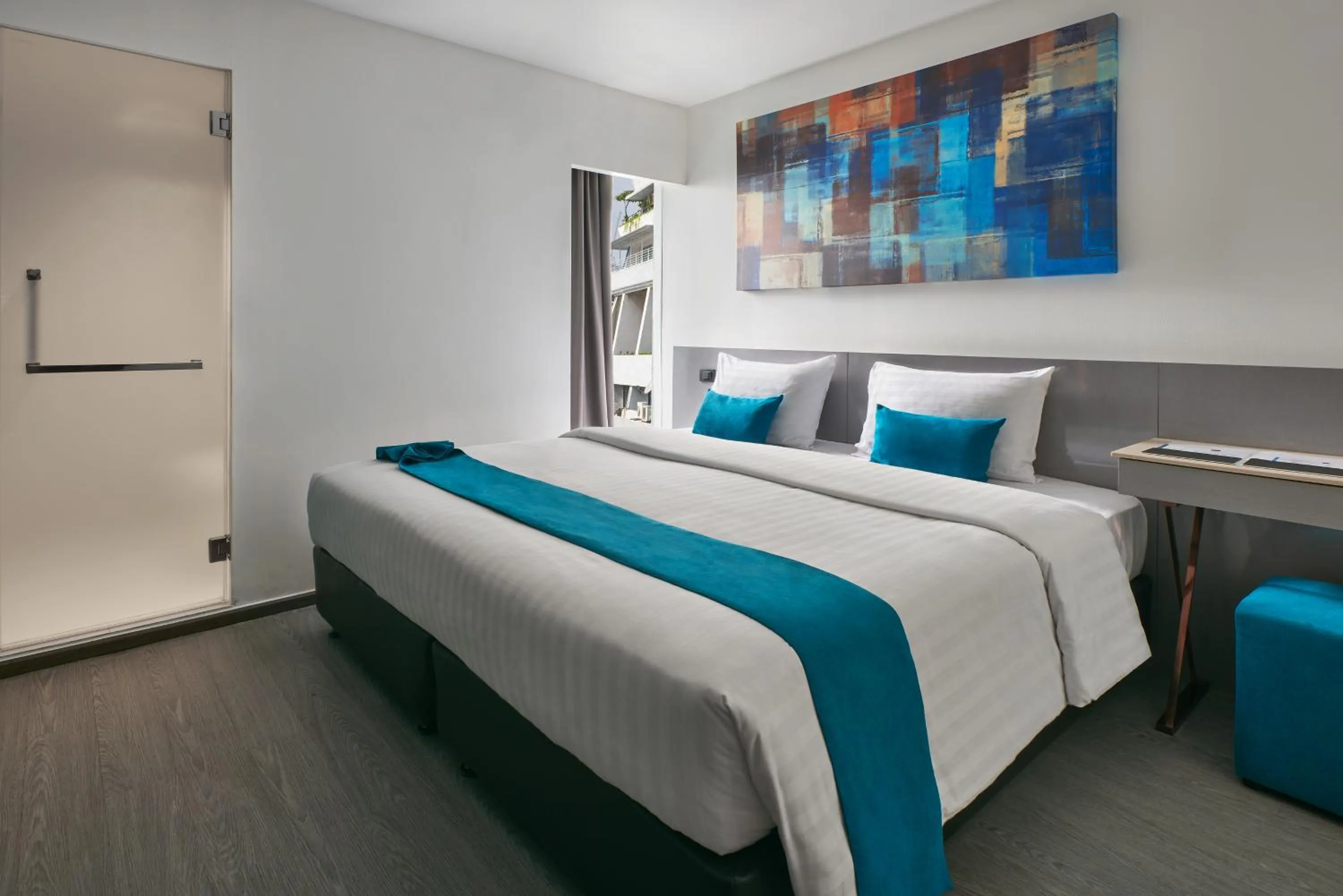 Bed in Sora Hotel Silom