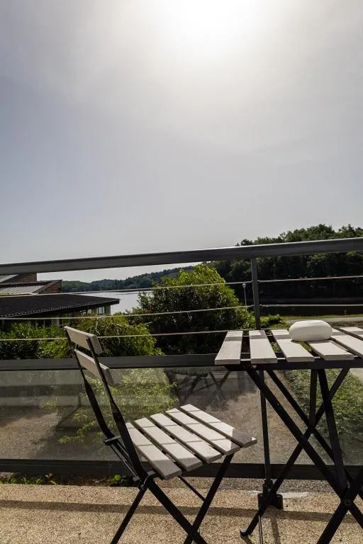 Lake view in Logis Hotel du Lac