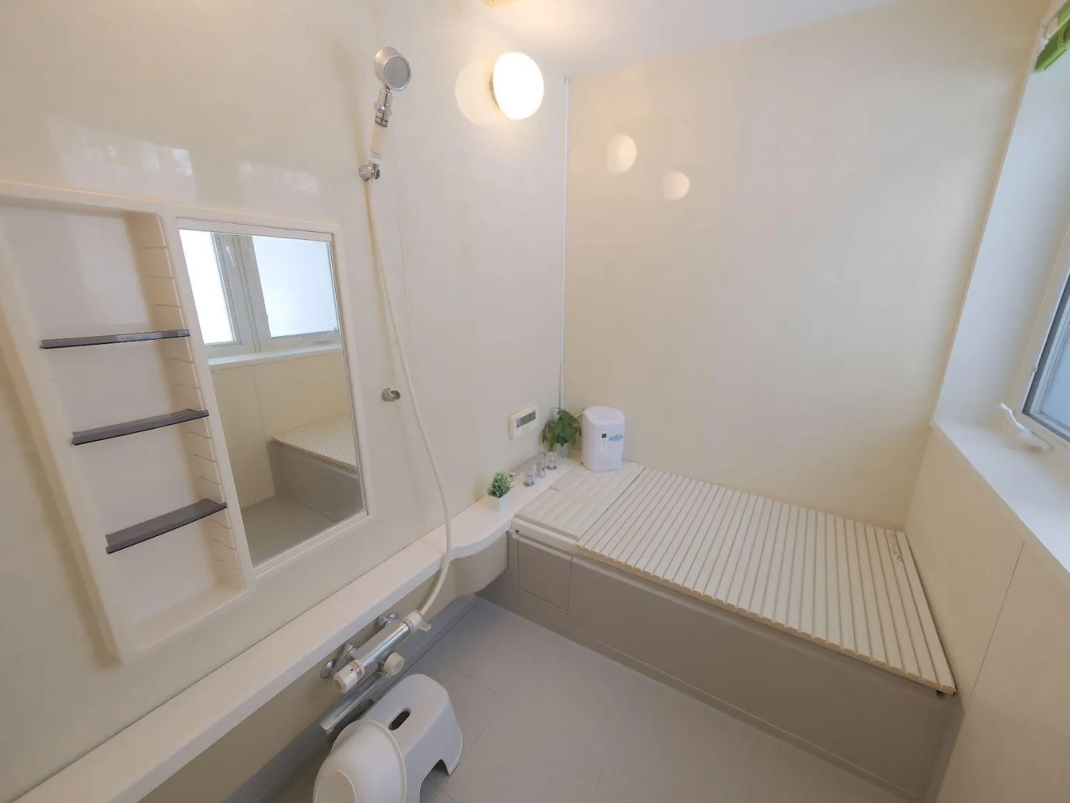 Bathroom, Bed in Pension Himawari