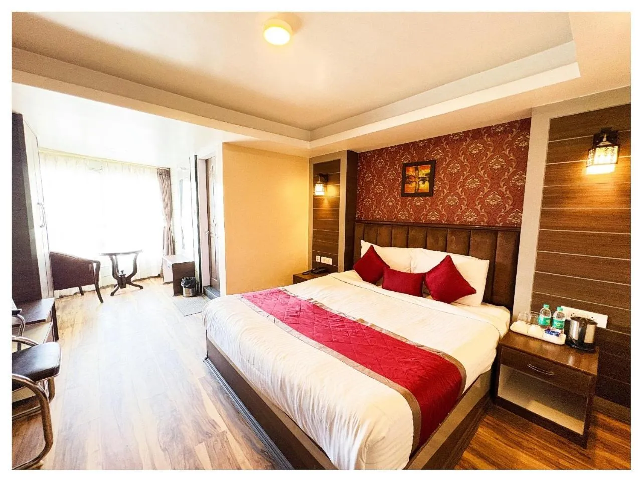 Bed in Hotel Zambala Retreat & Spa Darjeeling