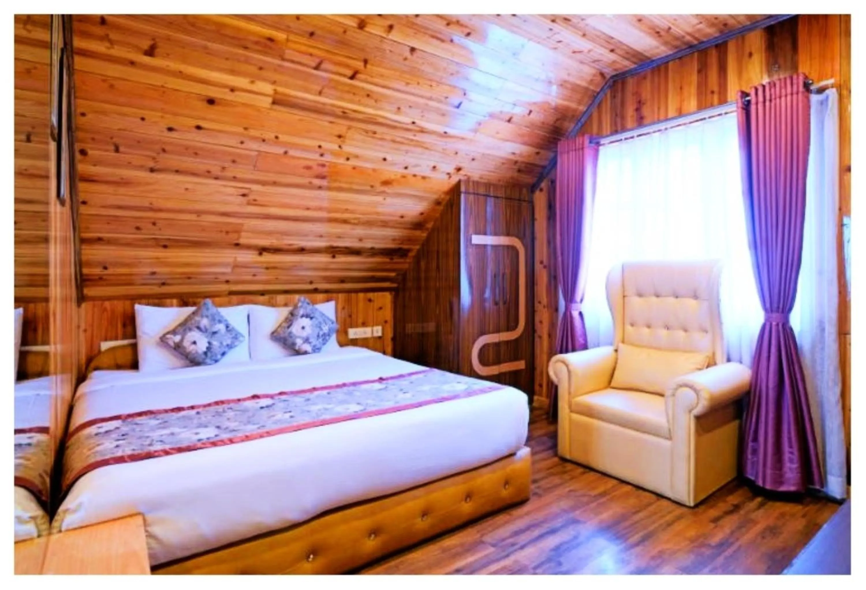 Bed in Hotel Zambala Retreat & Spa Darjeeling