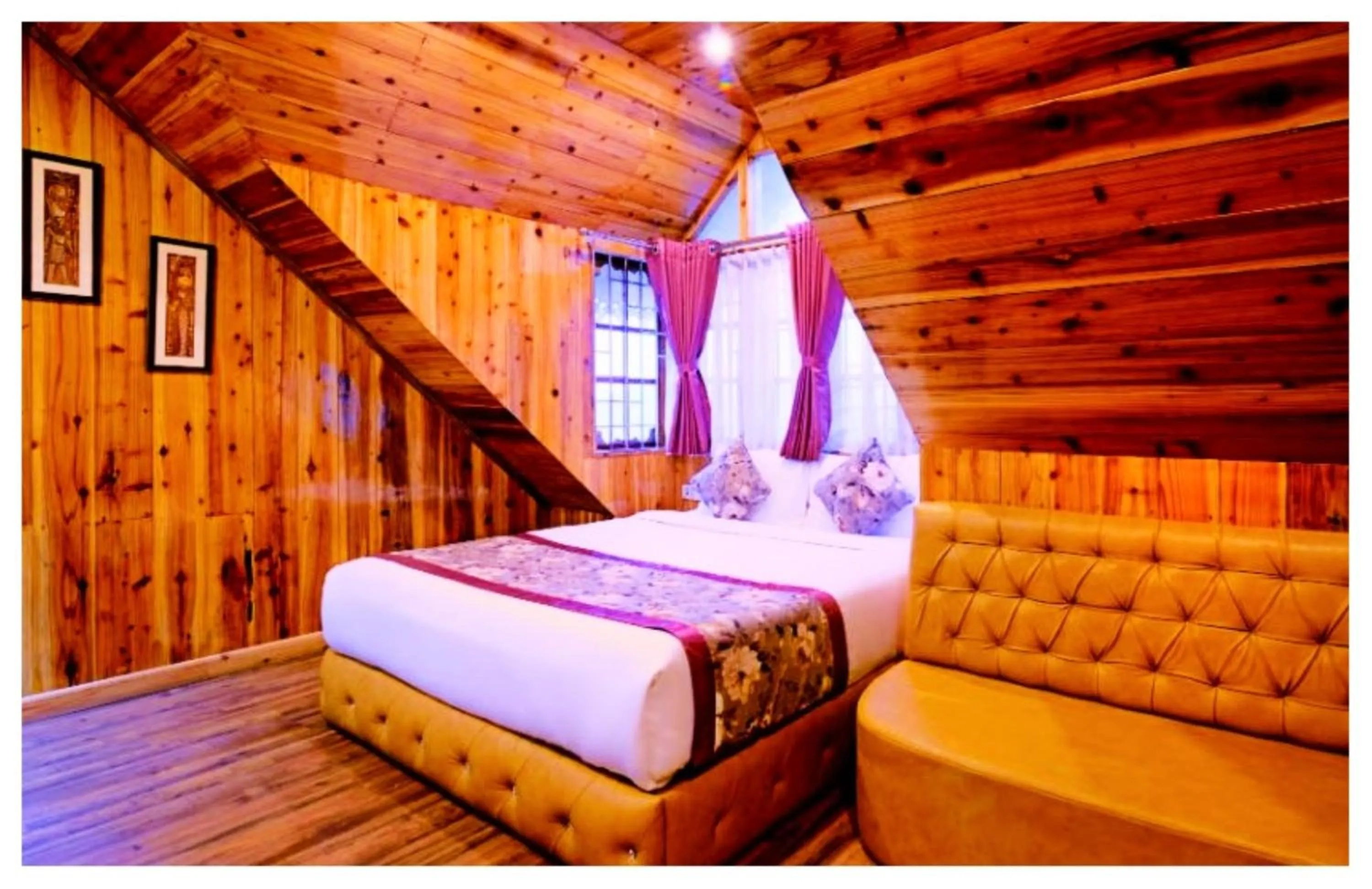 Bed in Hotel Zambala Retreat & Spa Darjeeling