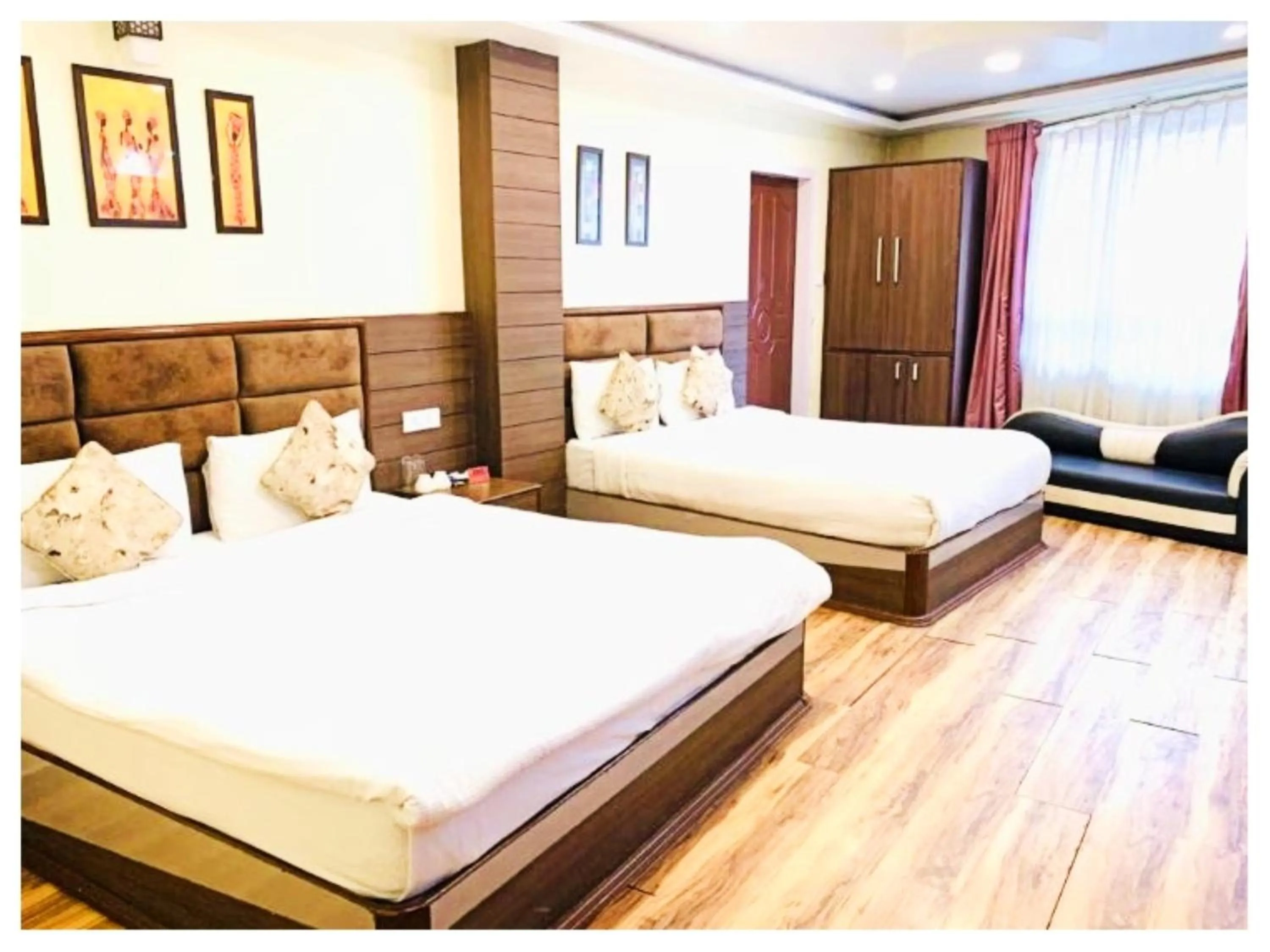 Bed in Hotel Zambala Retreat & Spa Darjeeling