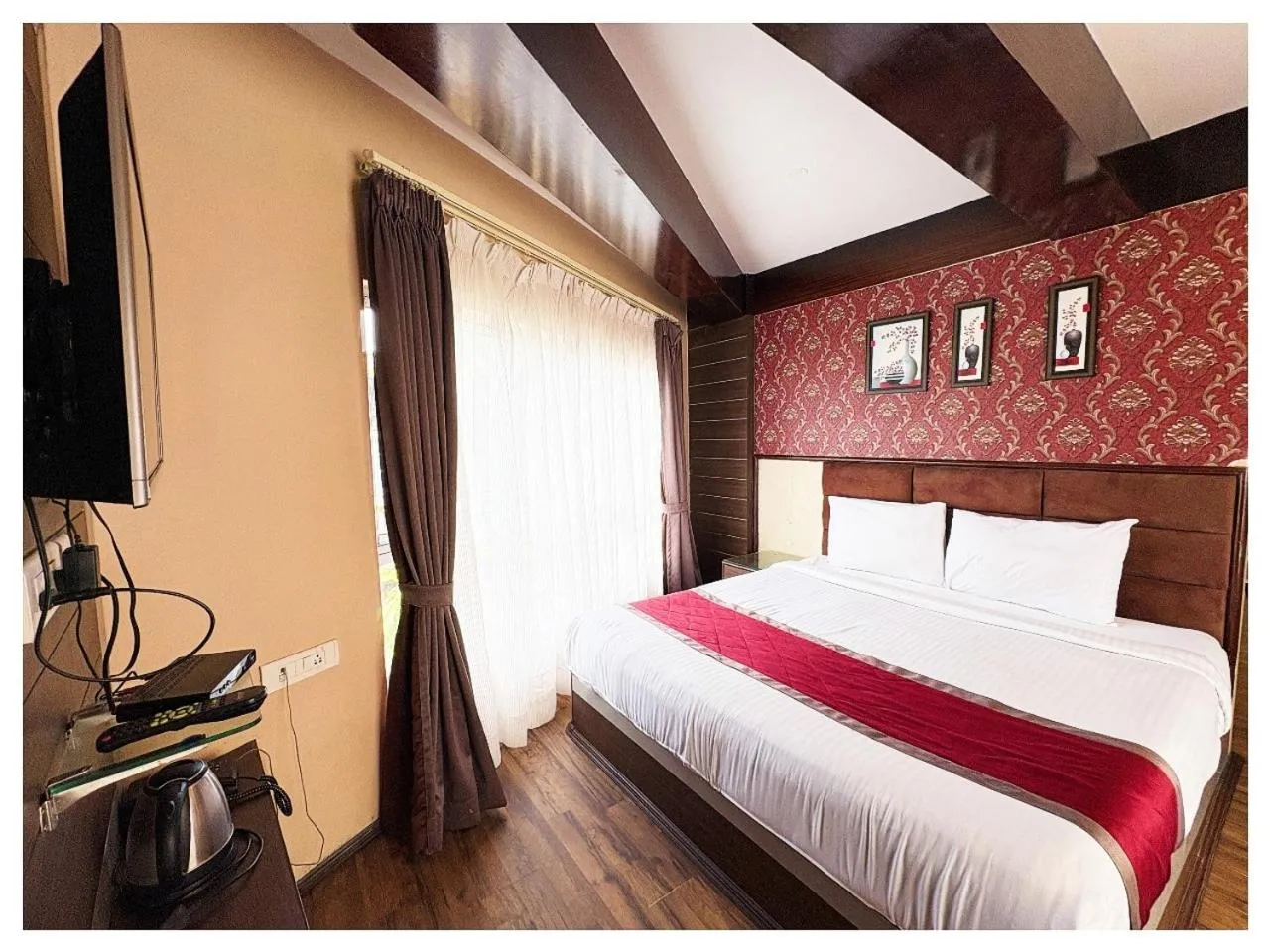 Bed in Hotel Zambala Retreat & Spa Darjeeling