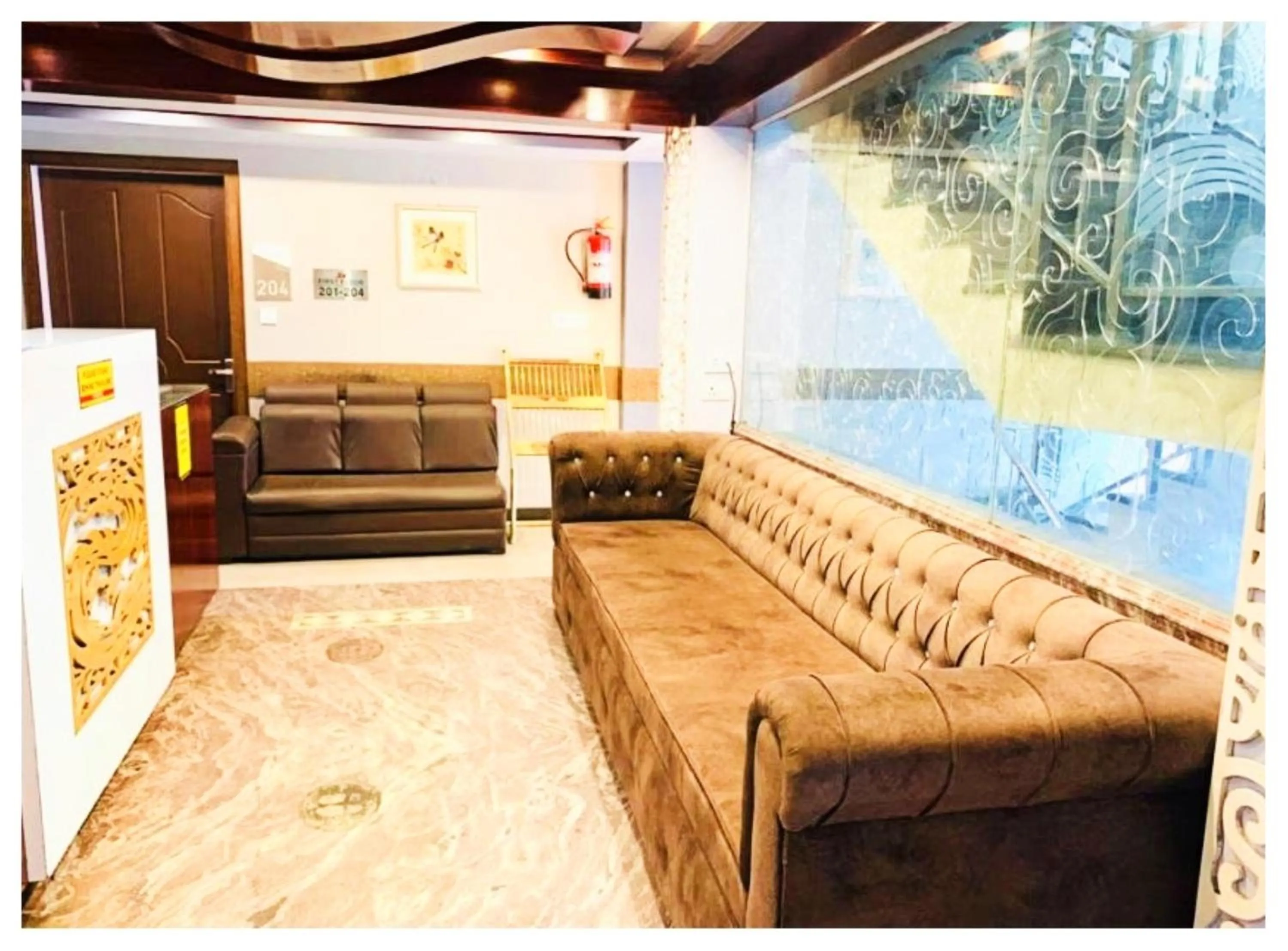 Living room in Hotel Zambala Retreat & Spa Darjeeling