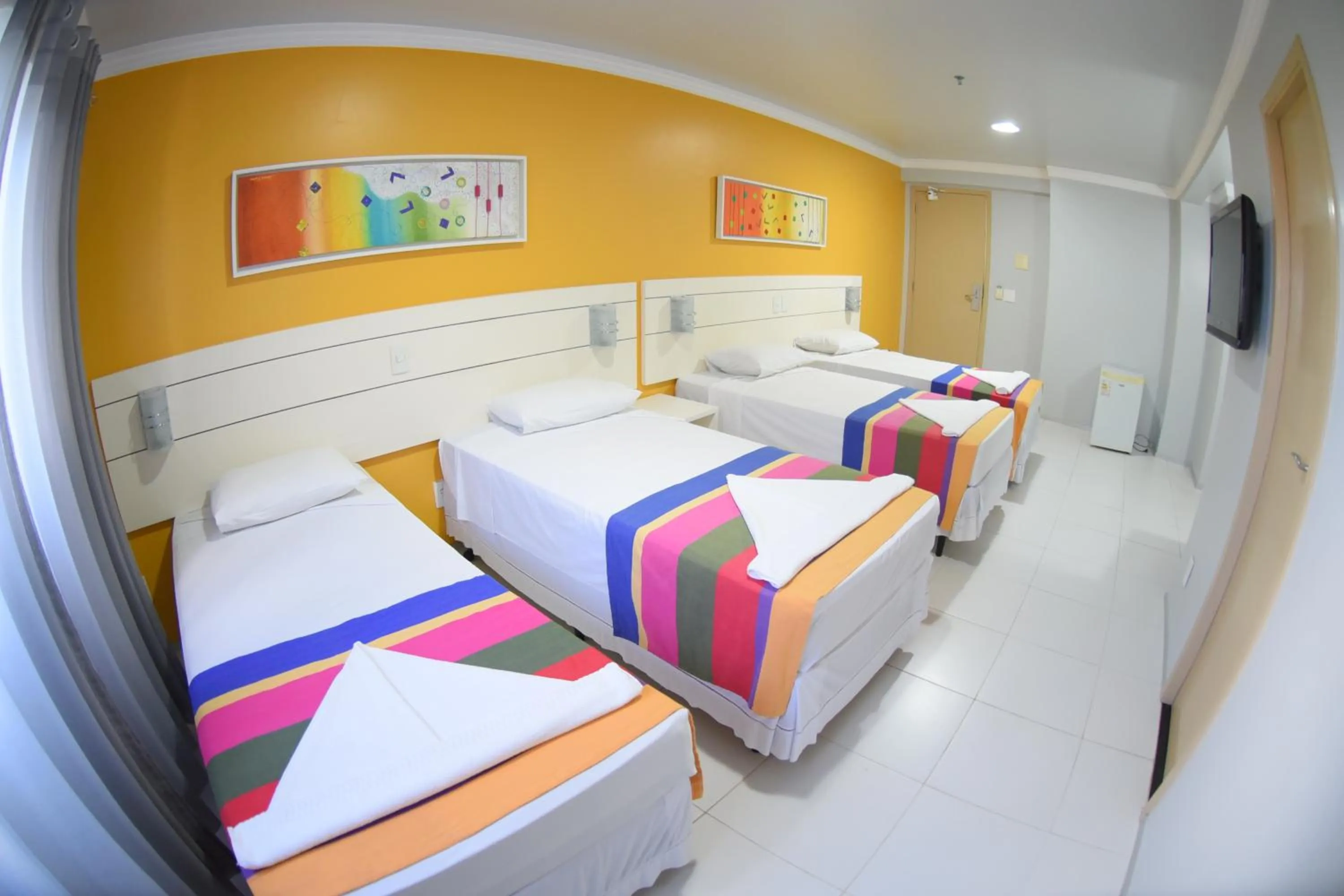 Bed in Veleiros Mar Hotel