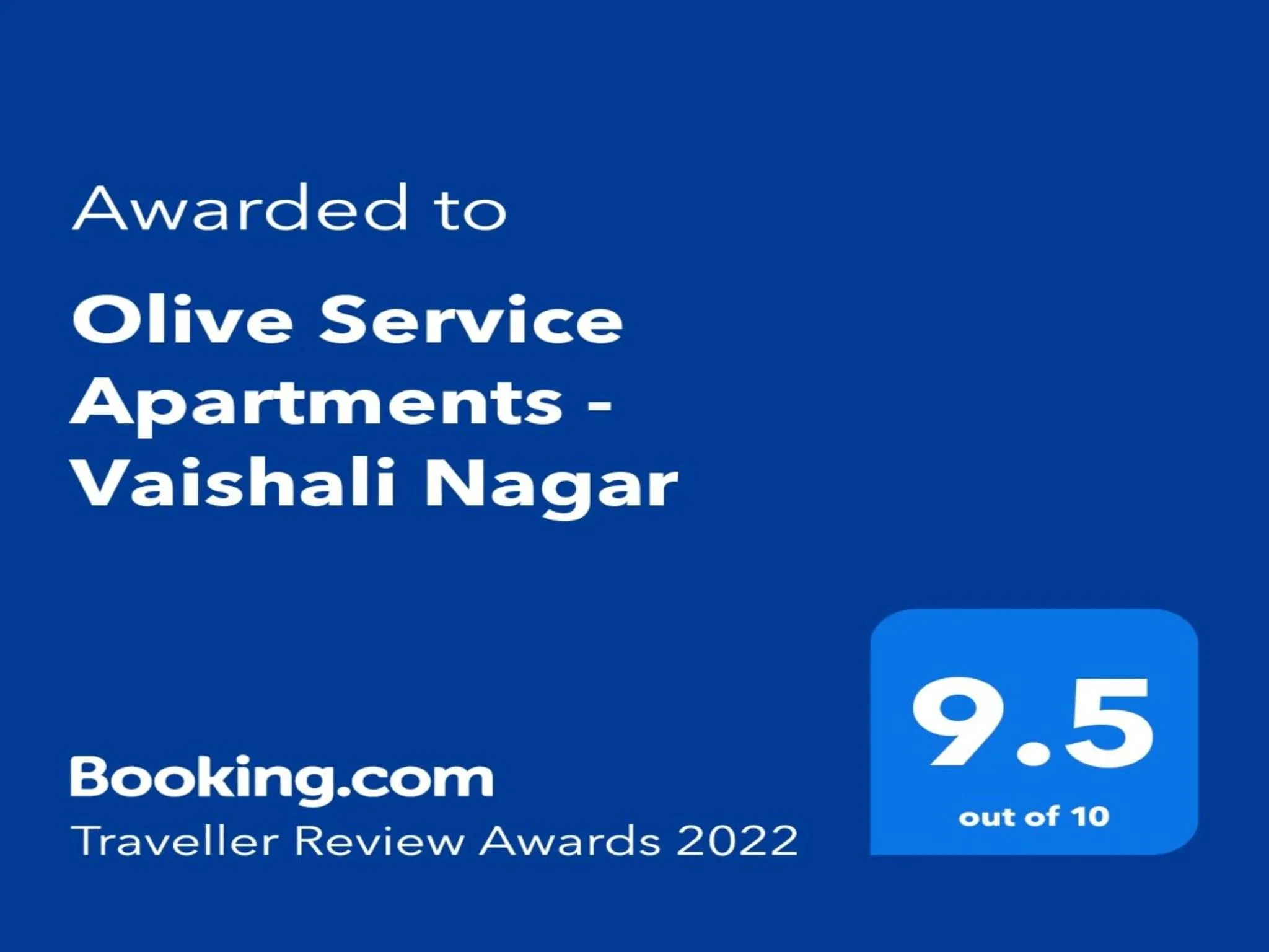 Certificate/Award in Olive Service Apartments Jaipur - Vaishali Nagar