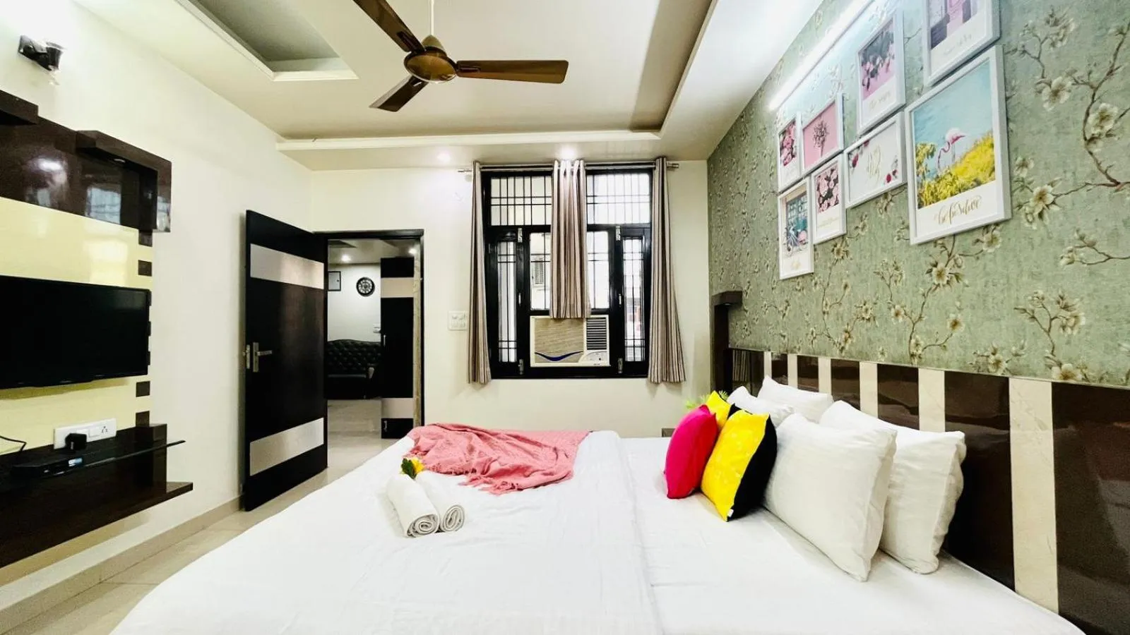Bedroom, Bed in Olive Service Apartments Jaipur - Vaishali Nagar