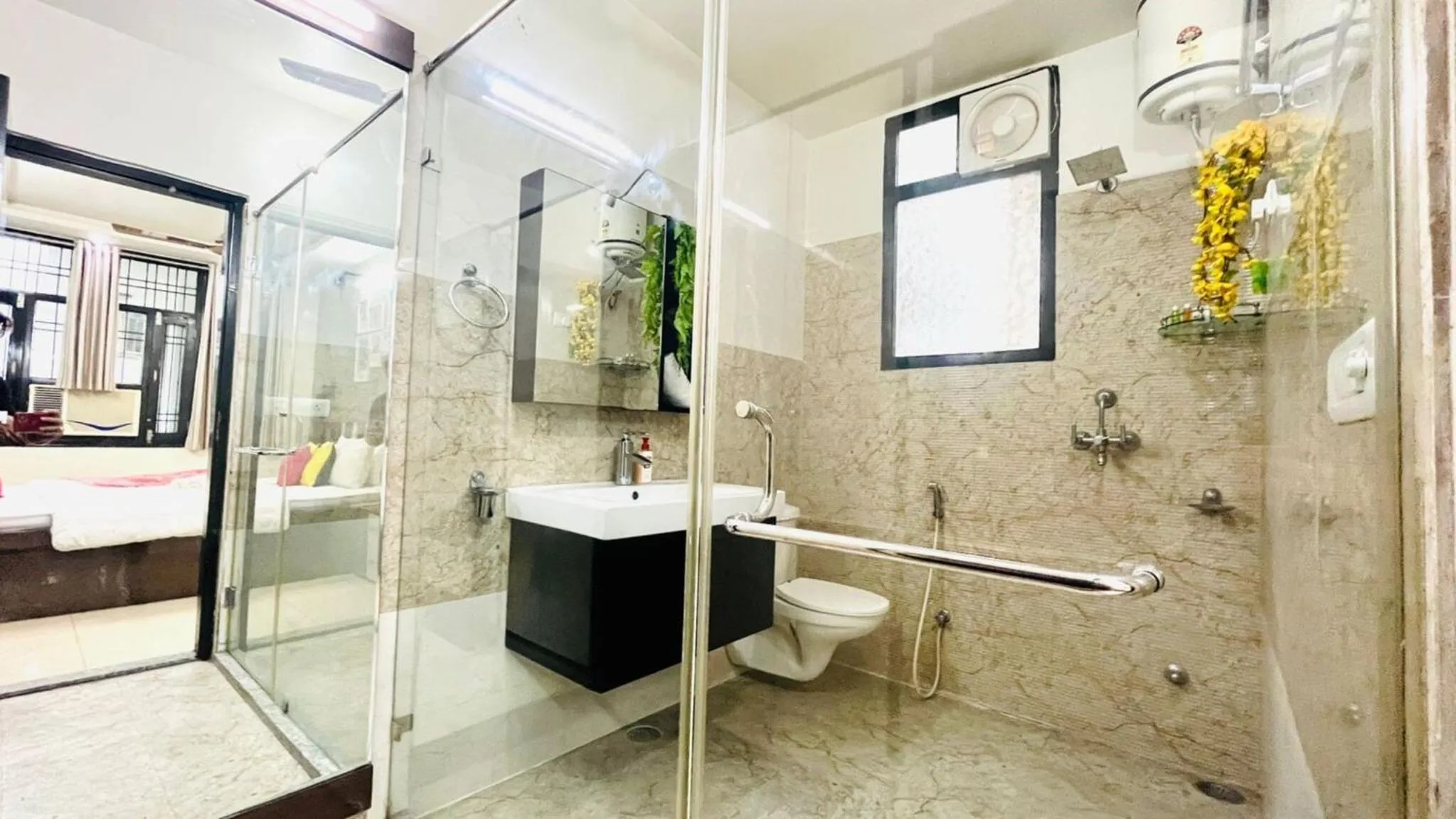 Bathroom in Olive Service Apartments Jaipur - Vaishali Nagar