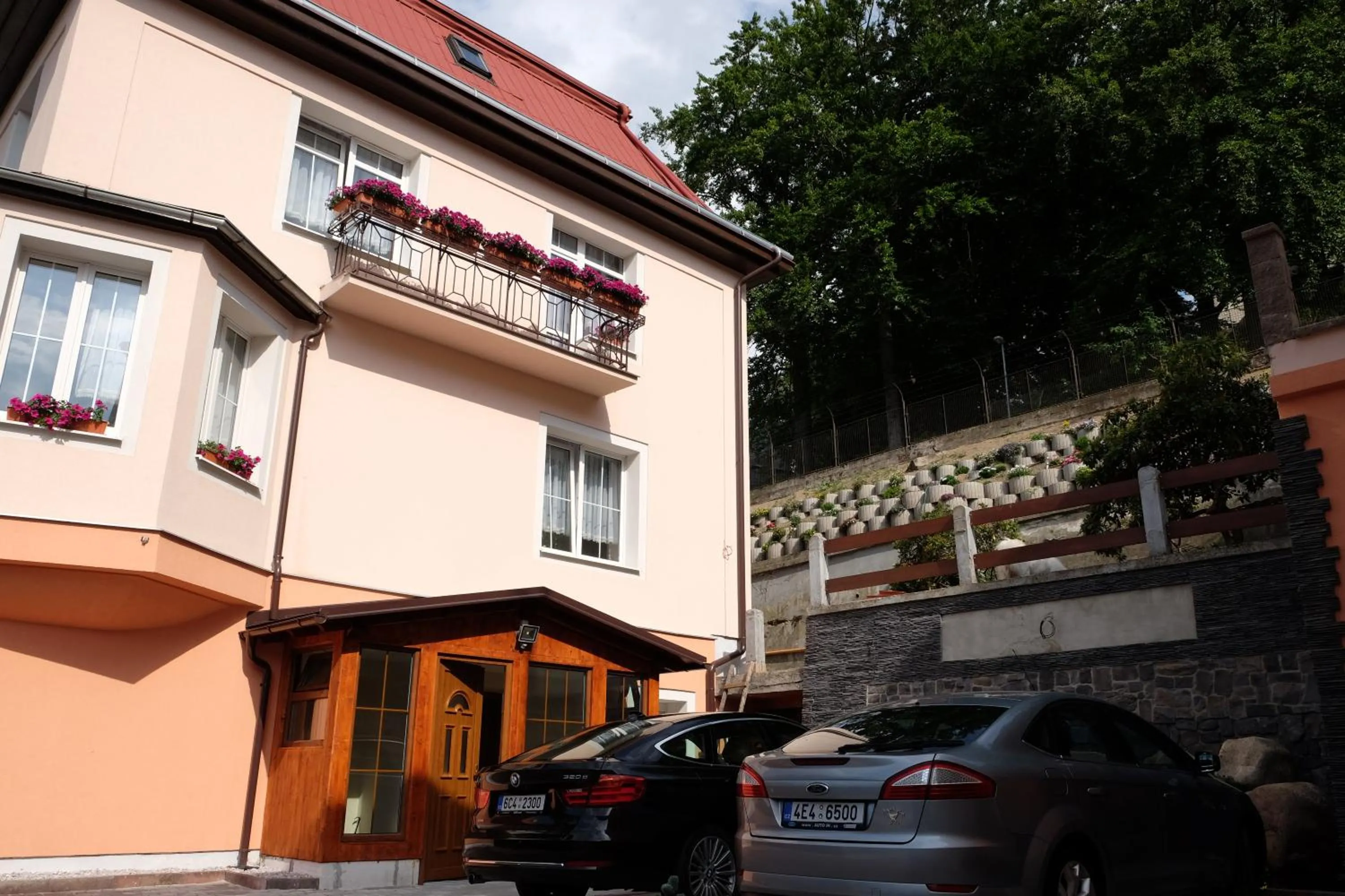 Facade/entrance in Diana Apartments Karlovy Vary