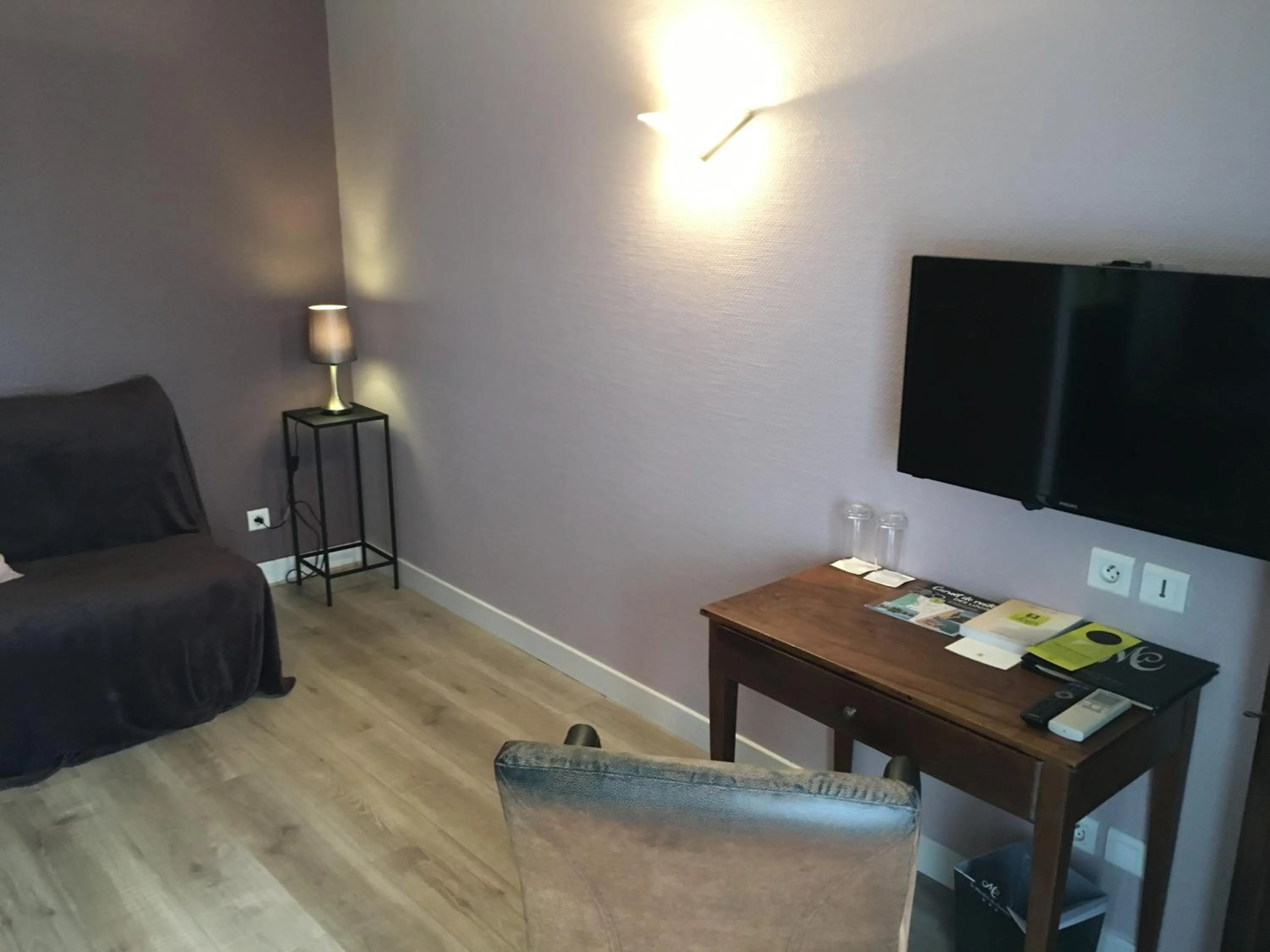 TV and multimedia in Logis Hôtel Le Moulin de Chalons