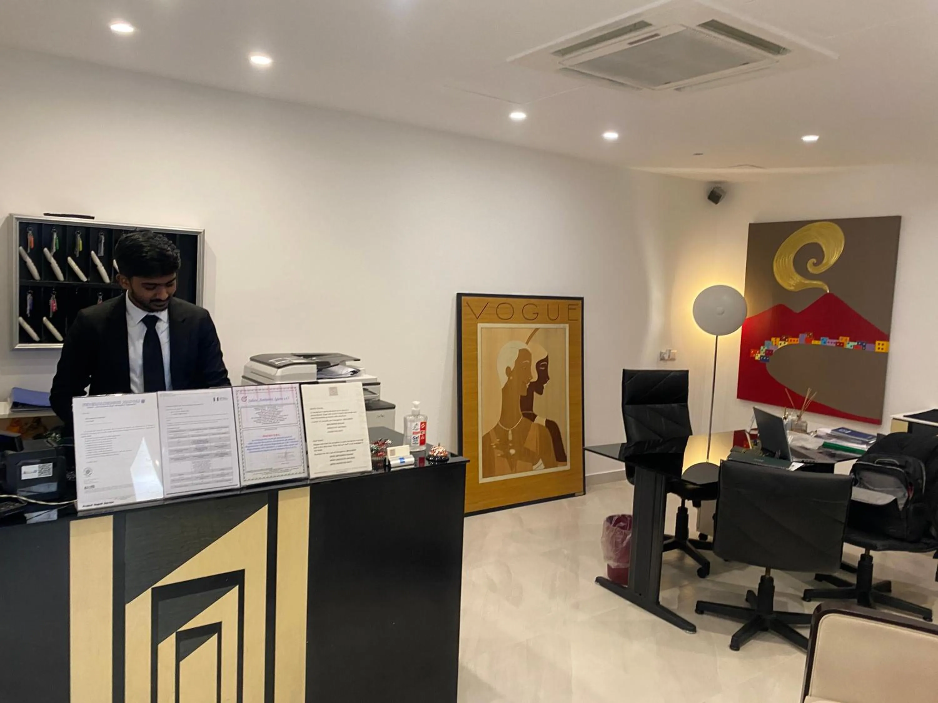 Lobby or reception in Hotel Plebiscito Aparthotel