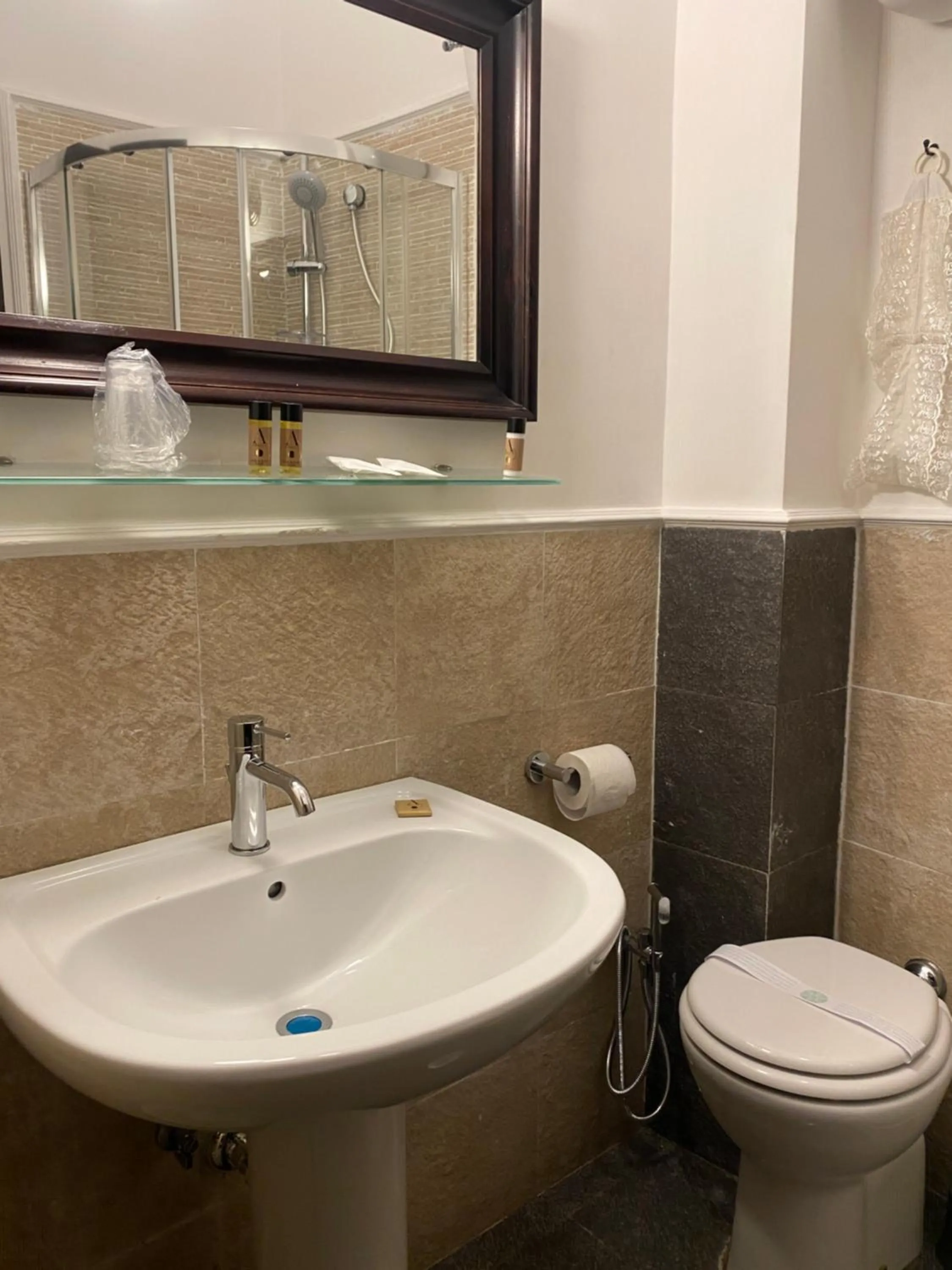 Toilet in Hotel Plebiscito Aparthotel