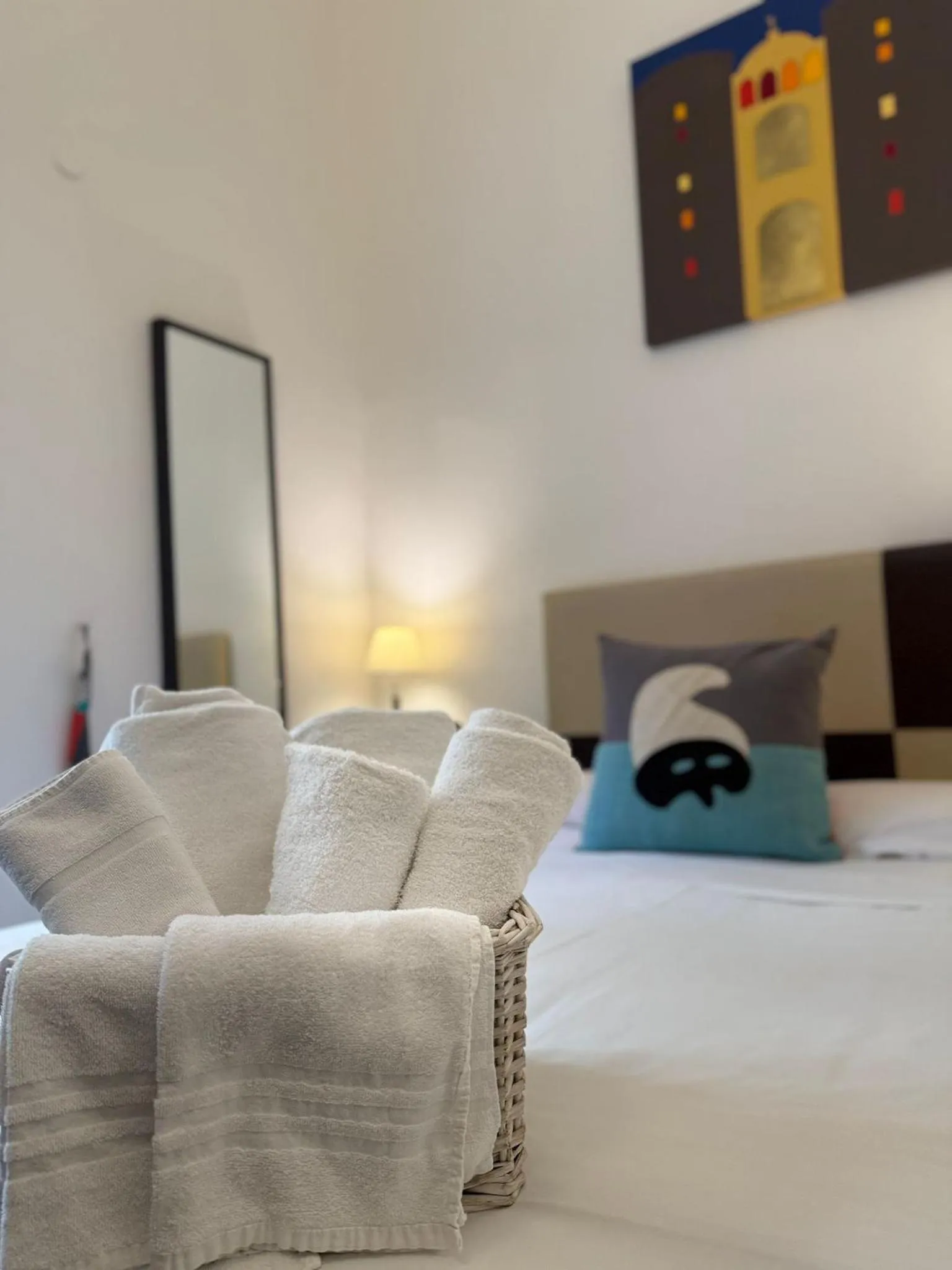 Decorative detail, Bed in Hotel Plebiscito Aparthotel