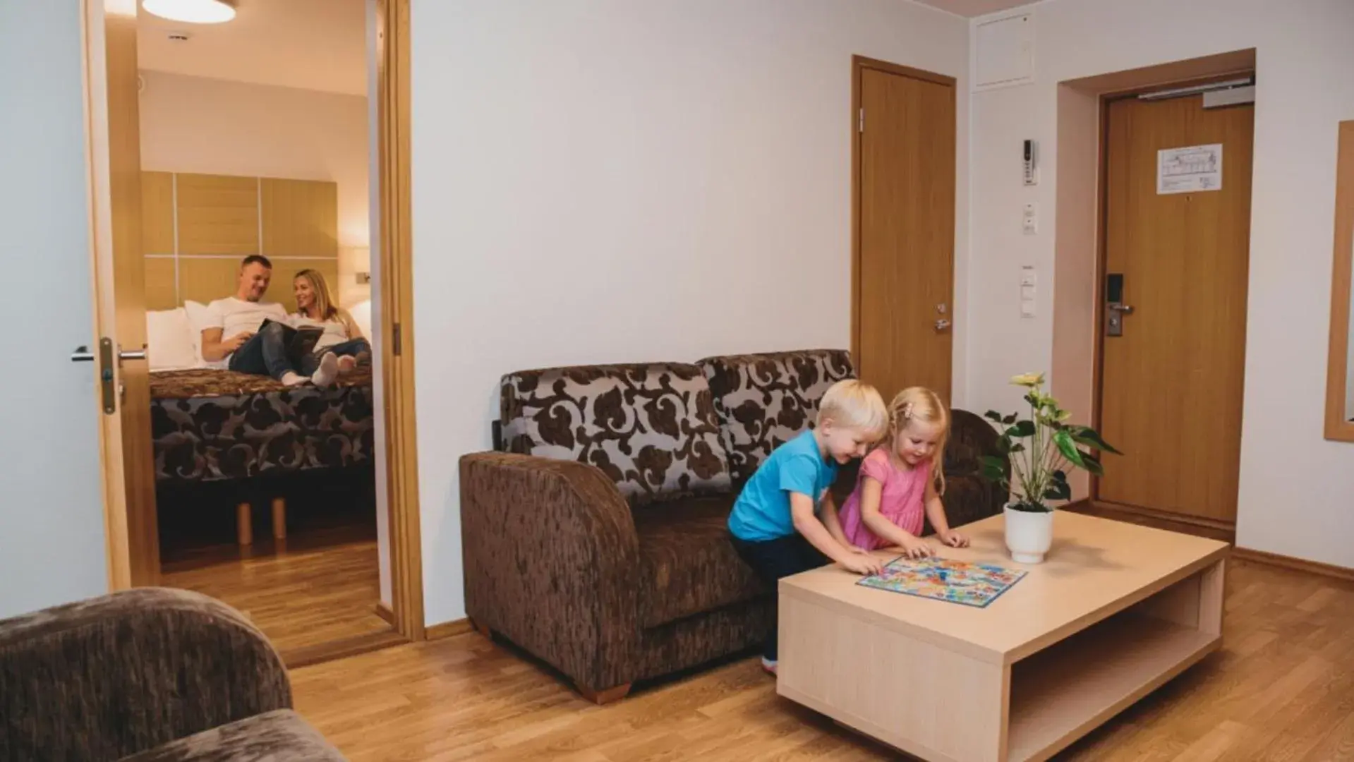 Family Suite (2 Adults + 2 Children) with Balcony and City View in Pärnu Hotel Family Suite (2 Adults + 2 Children) with Balcony and City View in Pärnu Hotel