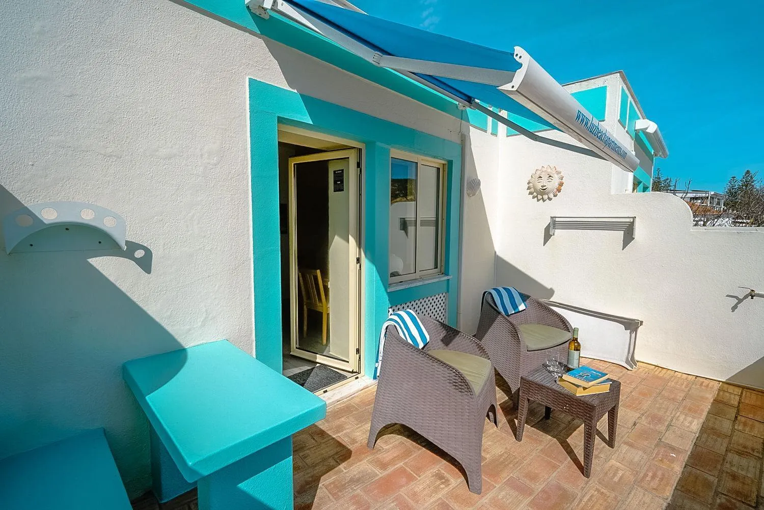 Patio in Luz Beach Apartments