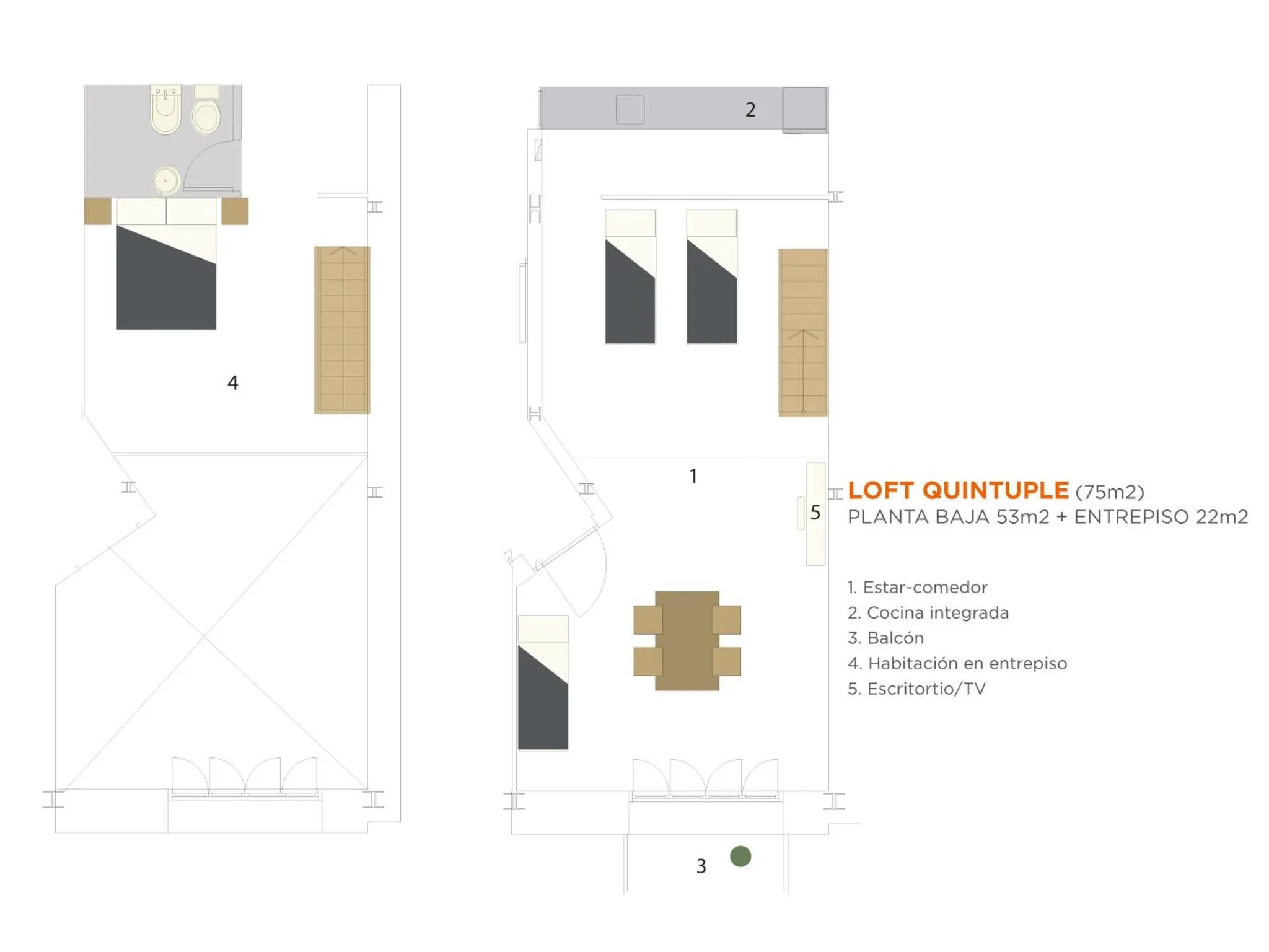 Floor plan in HTL 9 de Julio BsAs