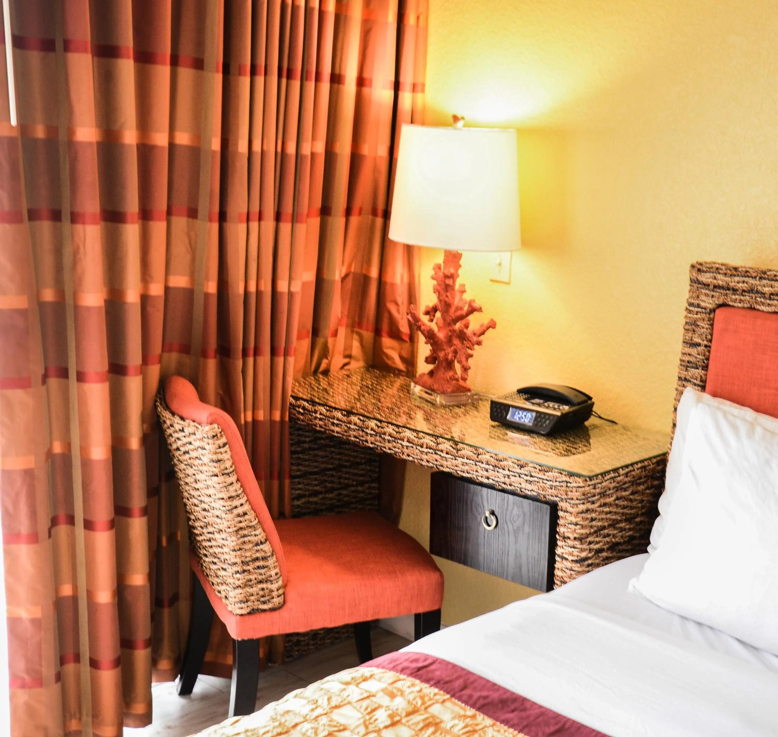 Decorative detail, Bed in Royal Inn Beach Hutchinson Island