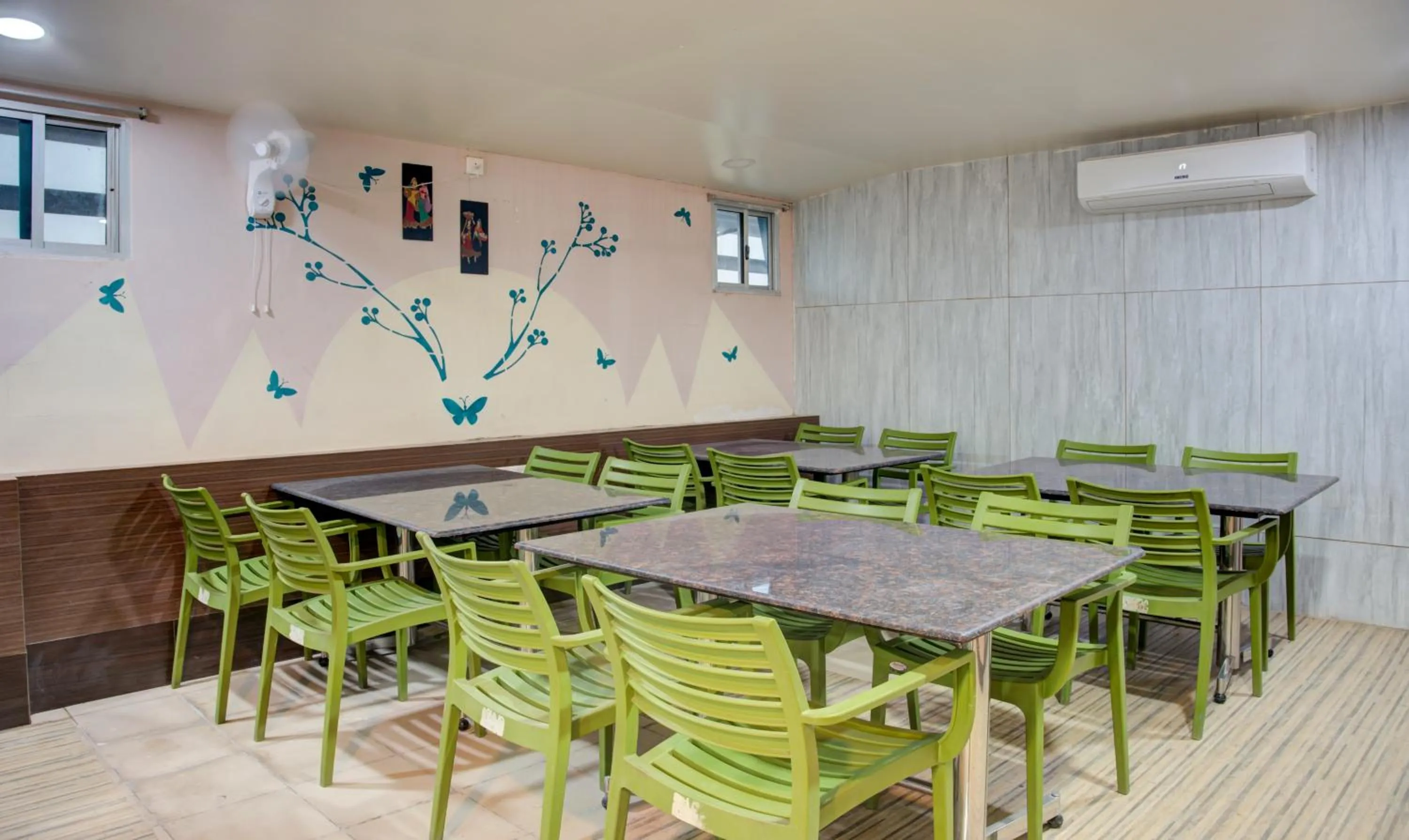 Dining area in Treebo Golden Inn, 700 Mtrs From Promenade Beach