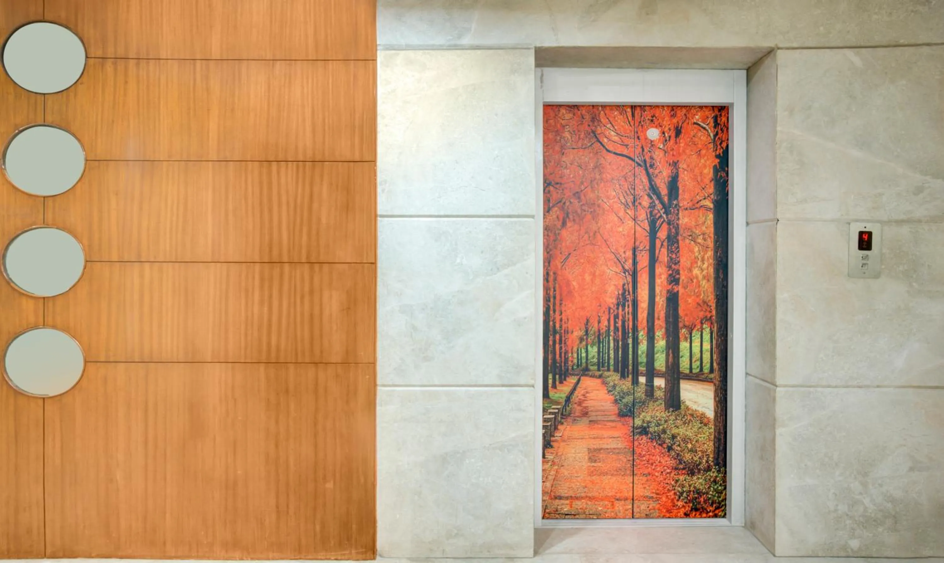 elevator in Treebo Golden Inn, 700 Mtrs From Promenade Beach