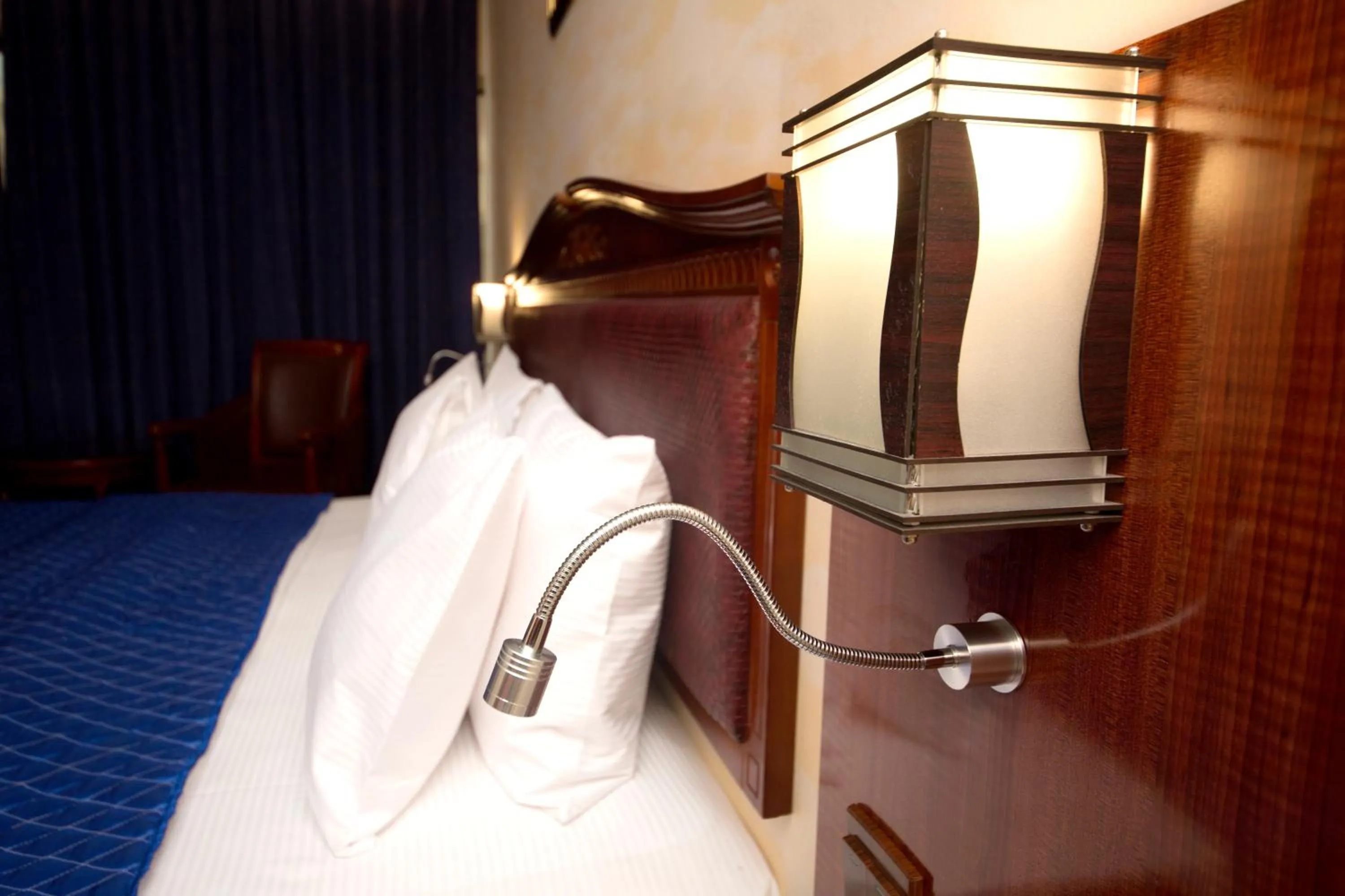 Decorative detail, Bed in Mount Royal Hotel