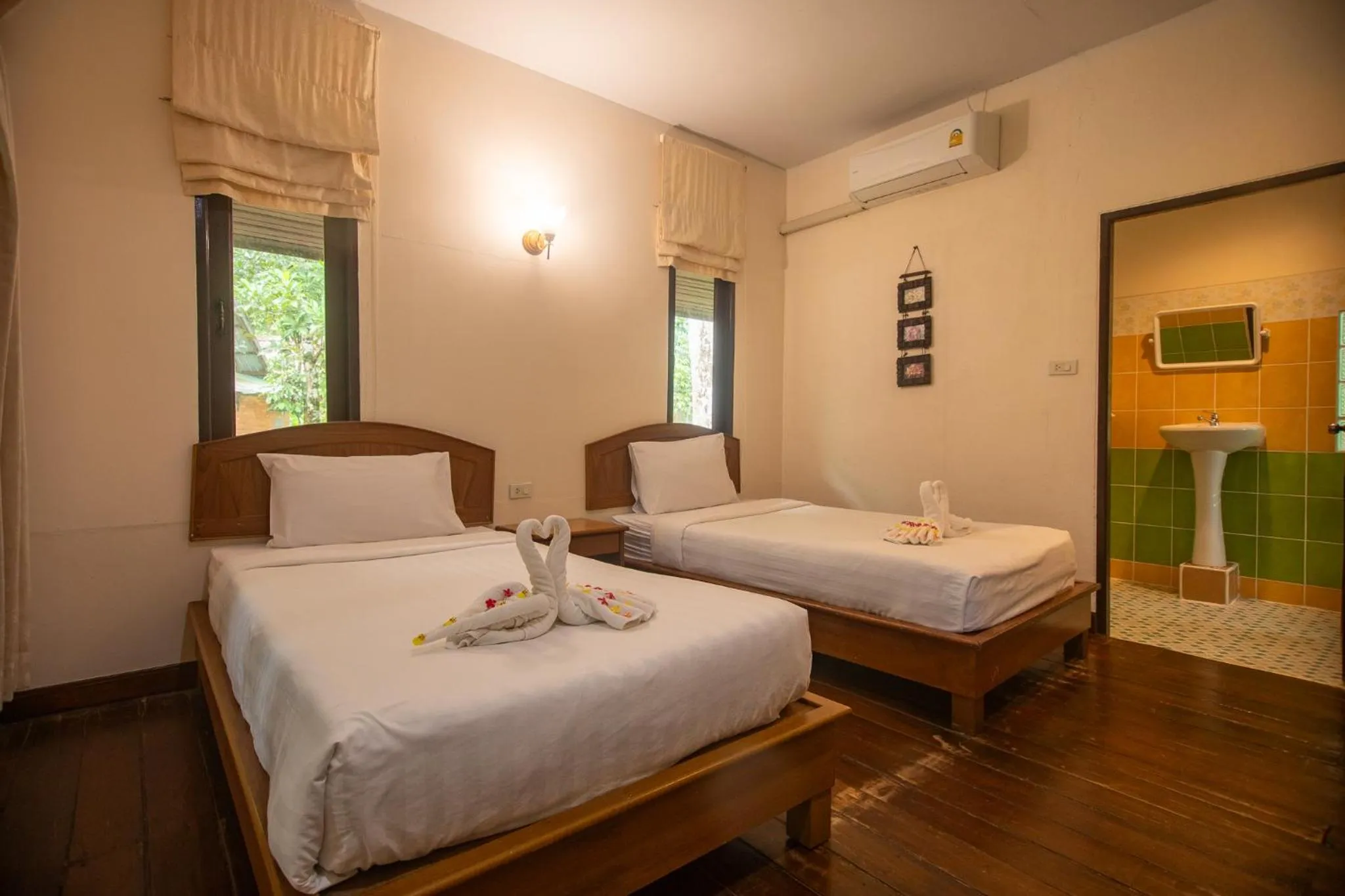 Bed in The Vatika Resort and Spa