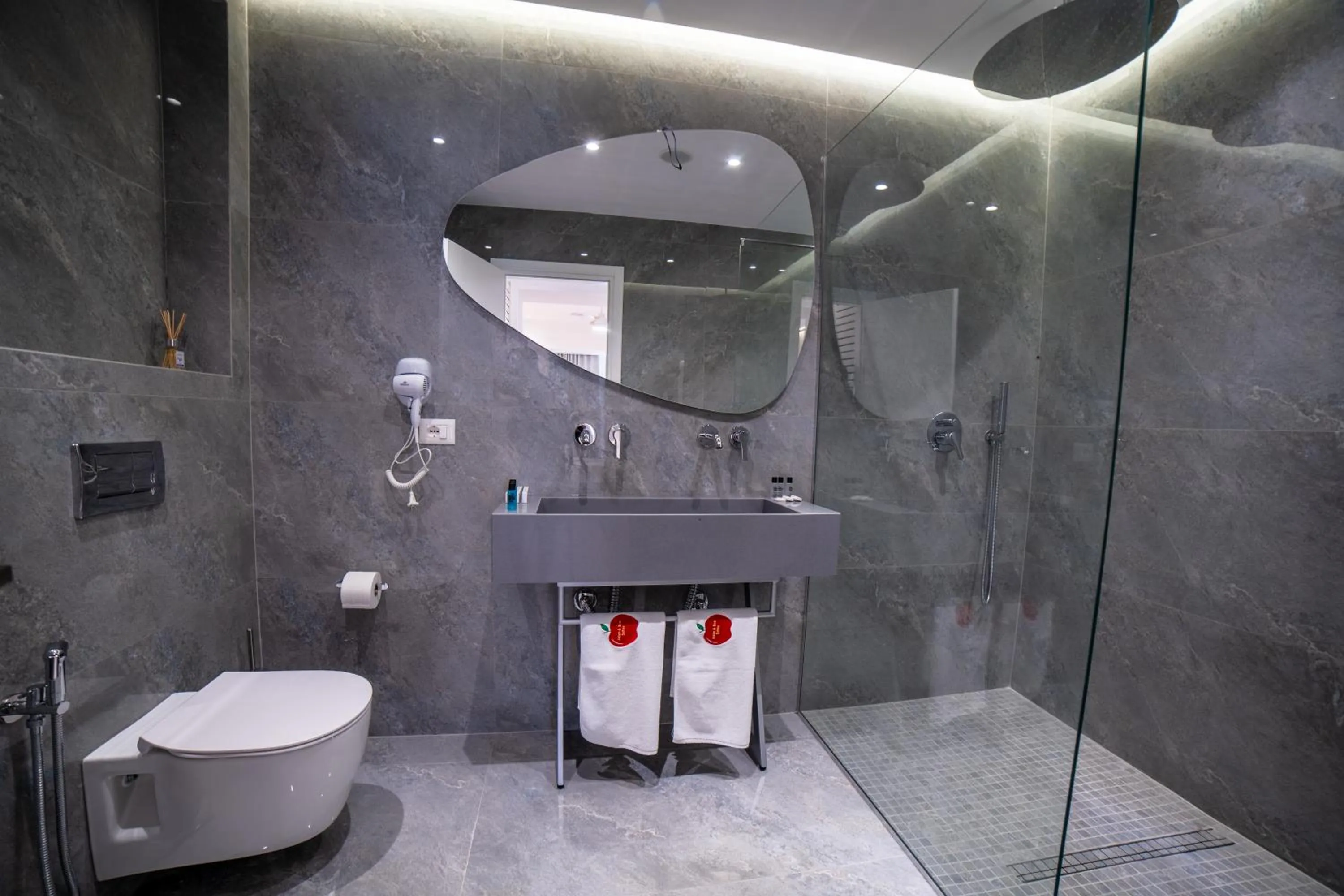 Shower in Adam & Eve Suites