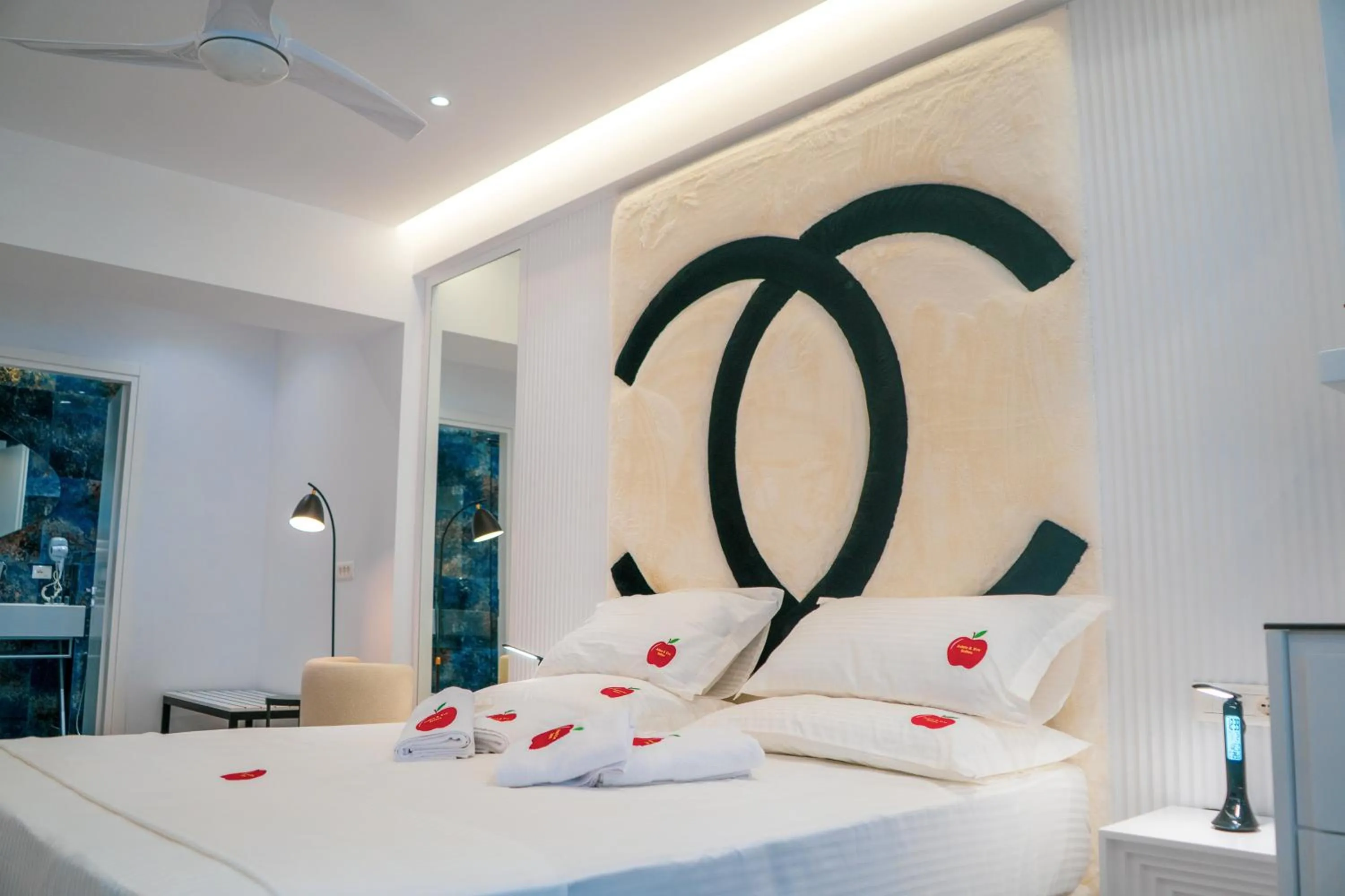 Bed in Adam & Eve Suites