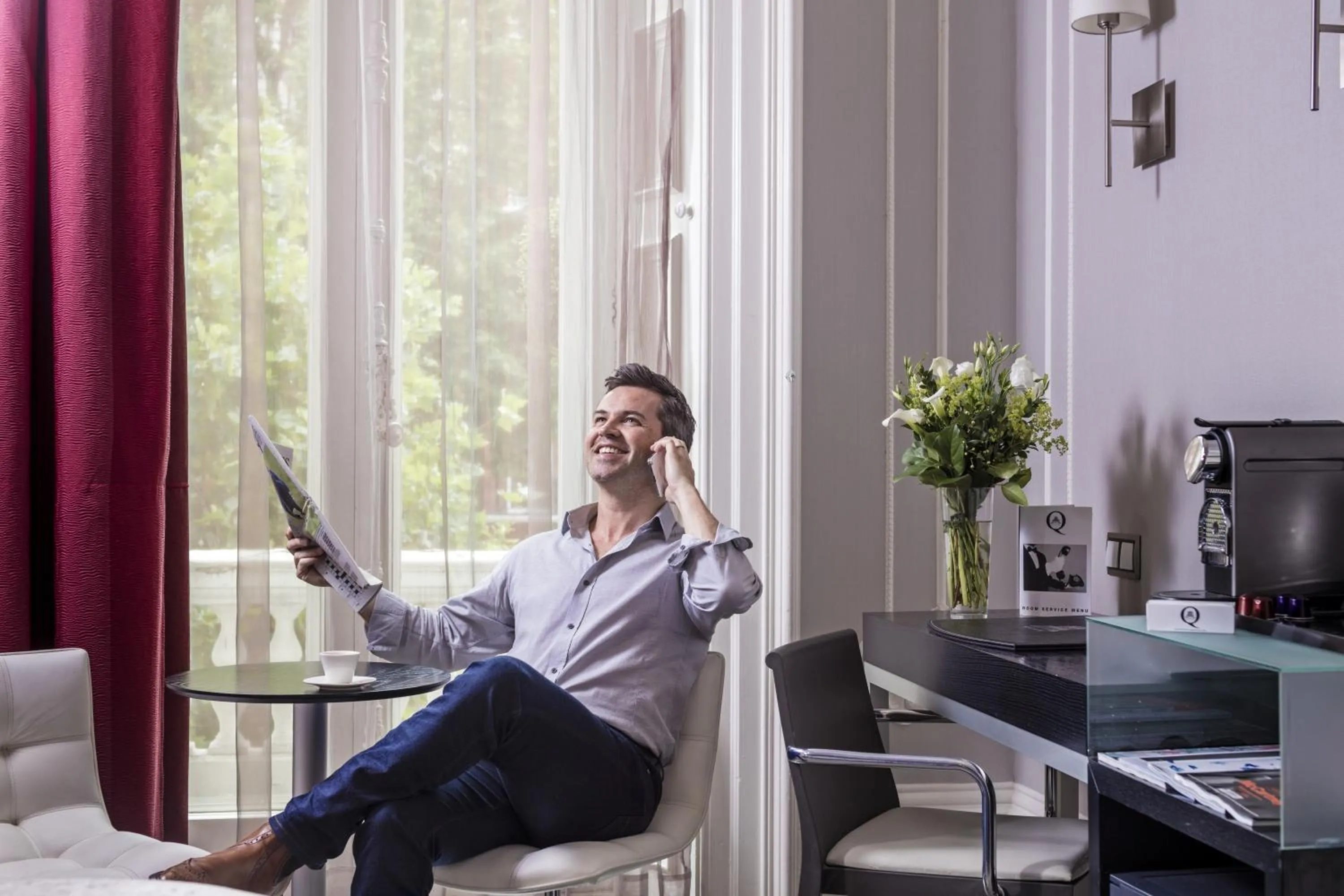 People in The Queens Gate Hotel