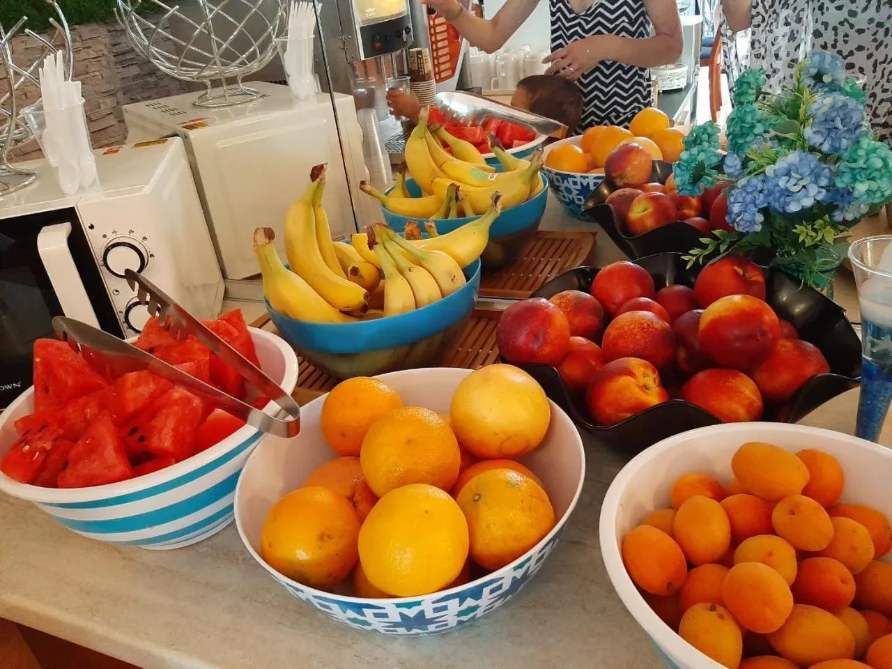 Buffet breakfast in Sunrise Hotel