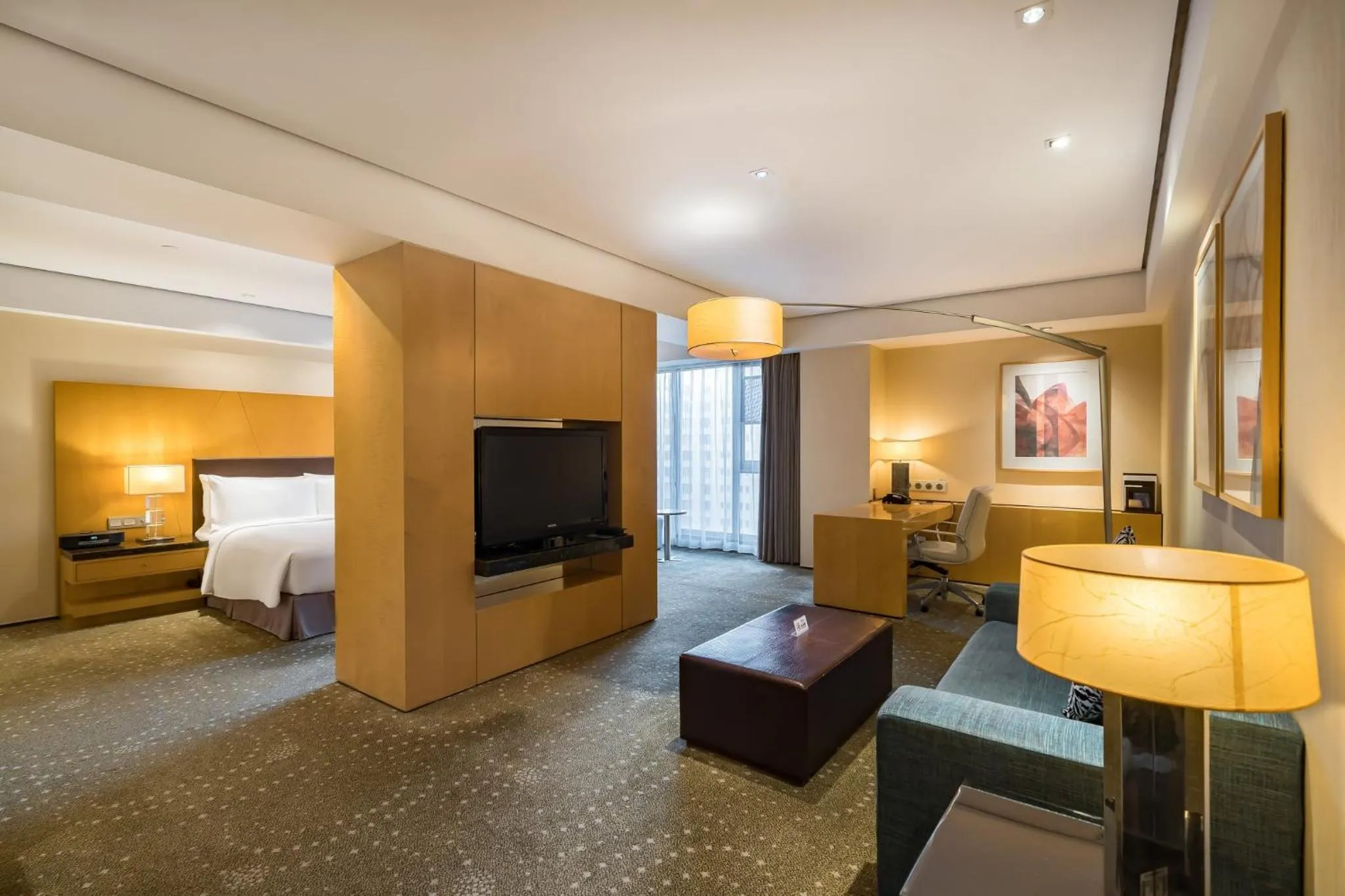 Bedroom, Bed in Crowne Plaza Tianjin Binhai by IHG