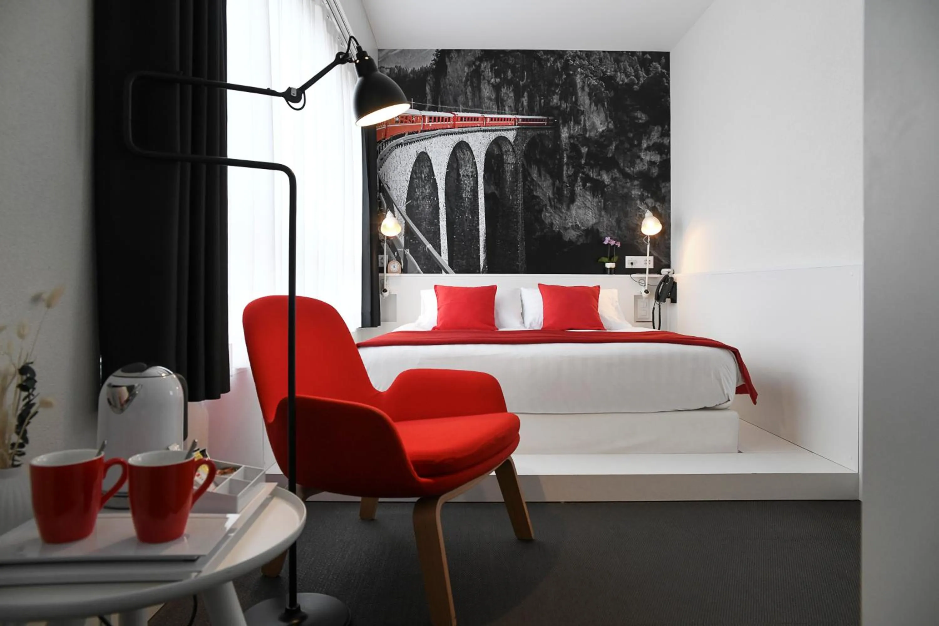 Bedroom, Bed in Home Swiss Hotel