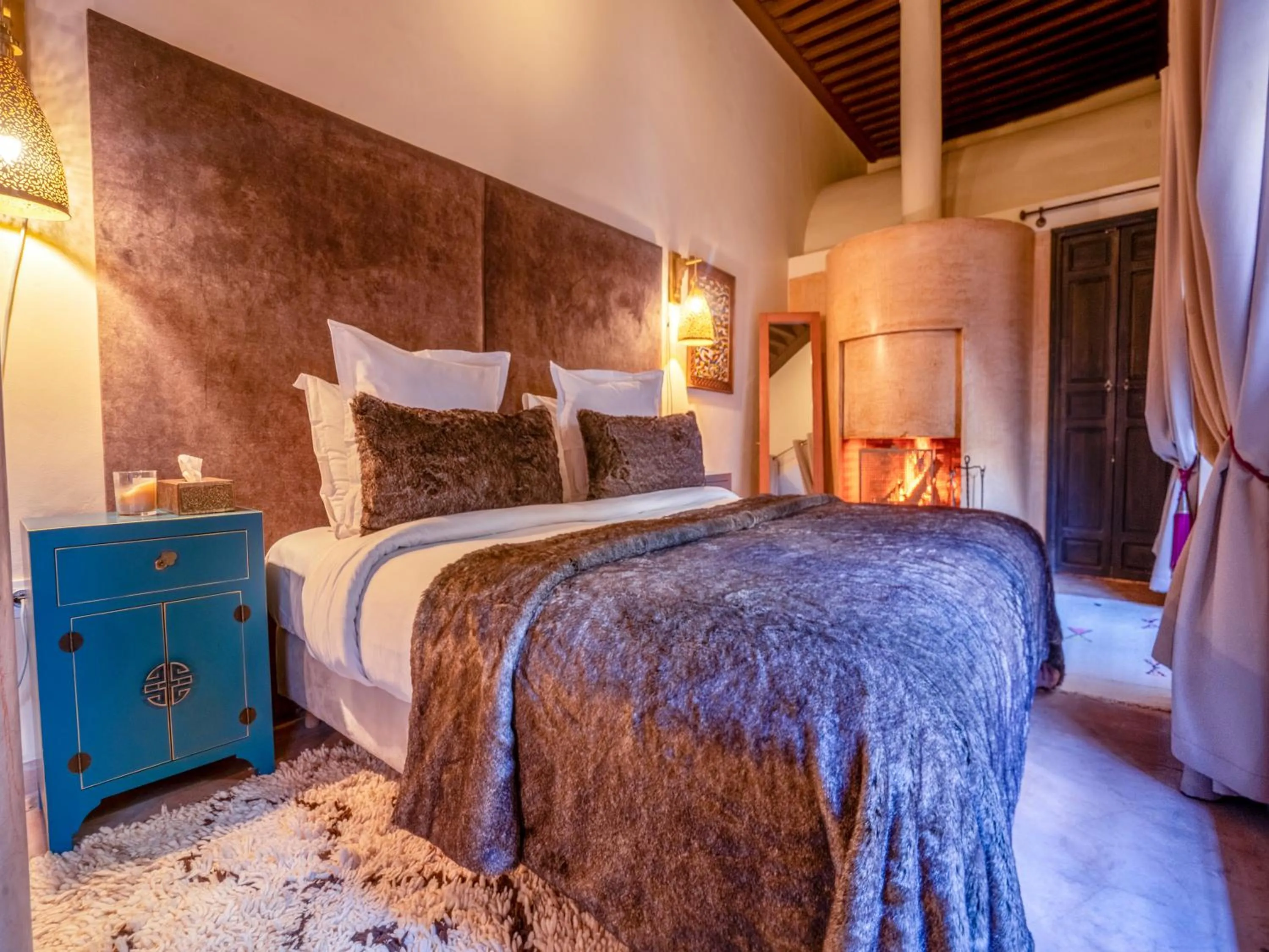 Bed in Riad Ines Home