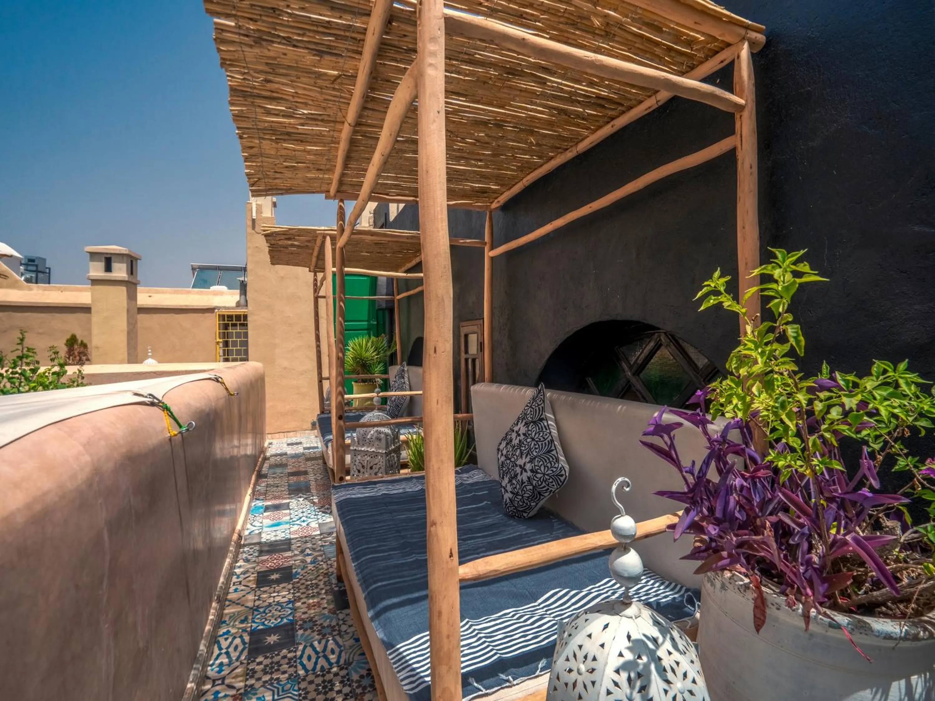 Balcony/Terrace in Riad Ines Home