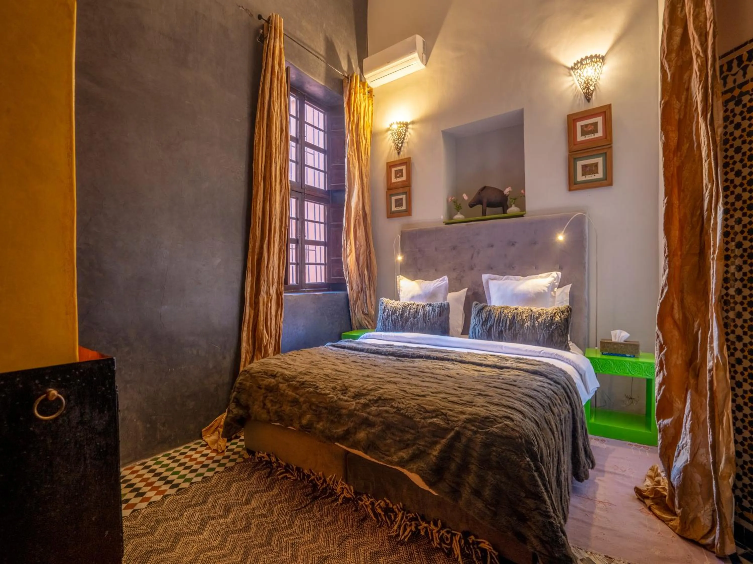 Bed in Riad Ines Home