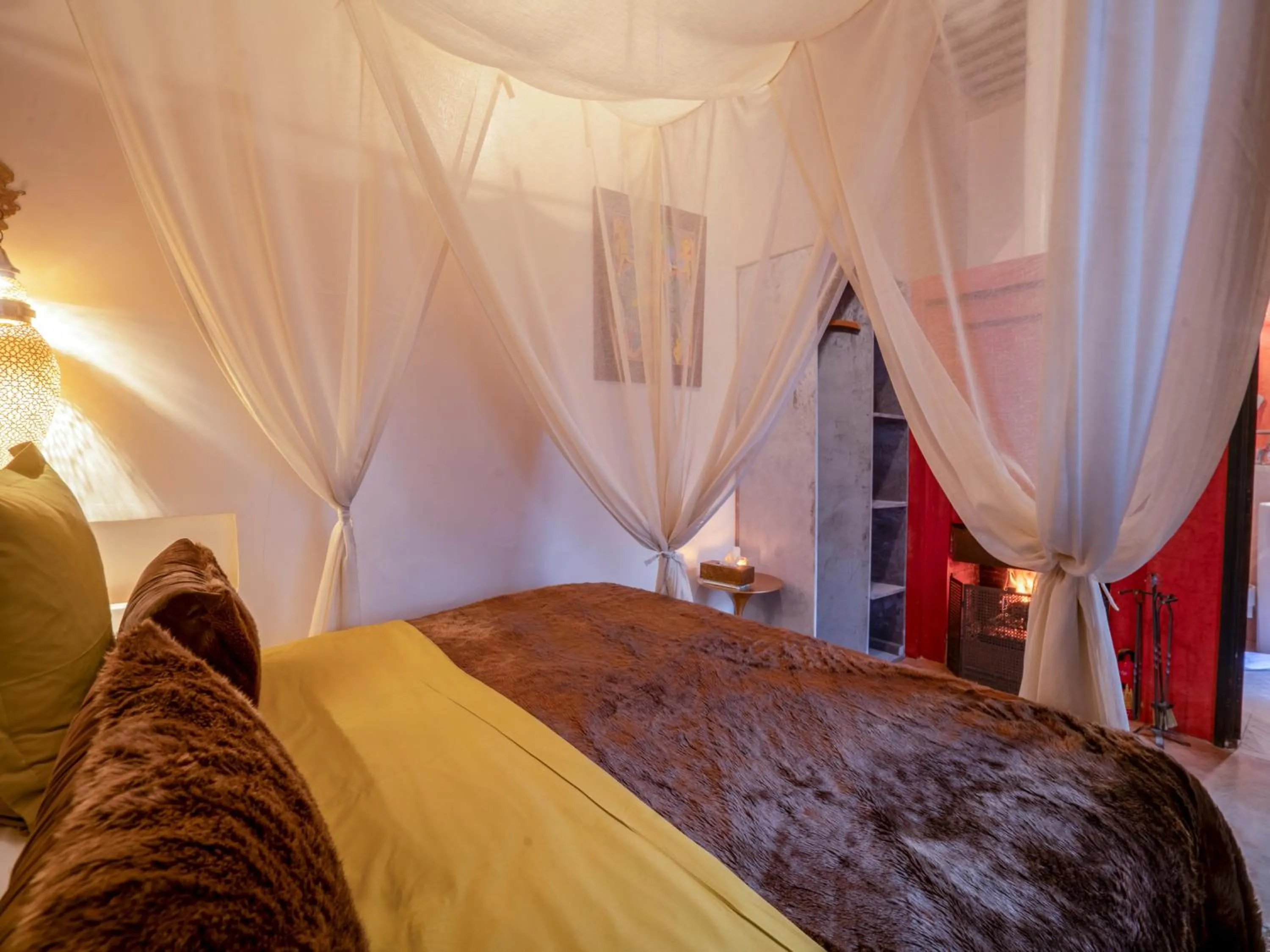 Bed in Riad Ines Home