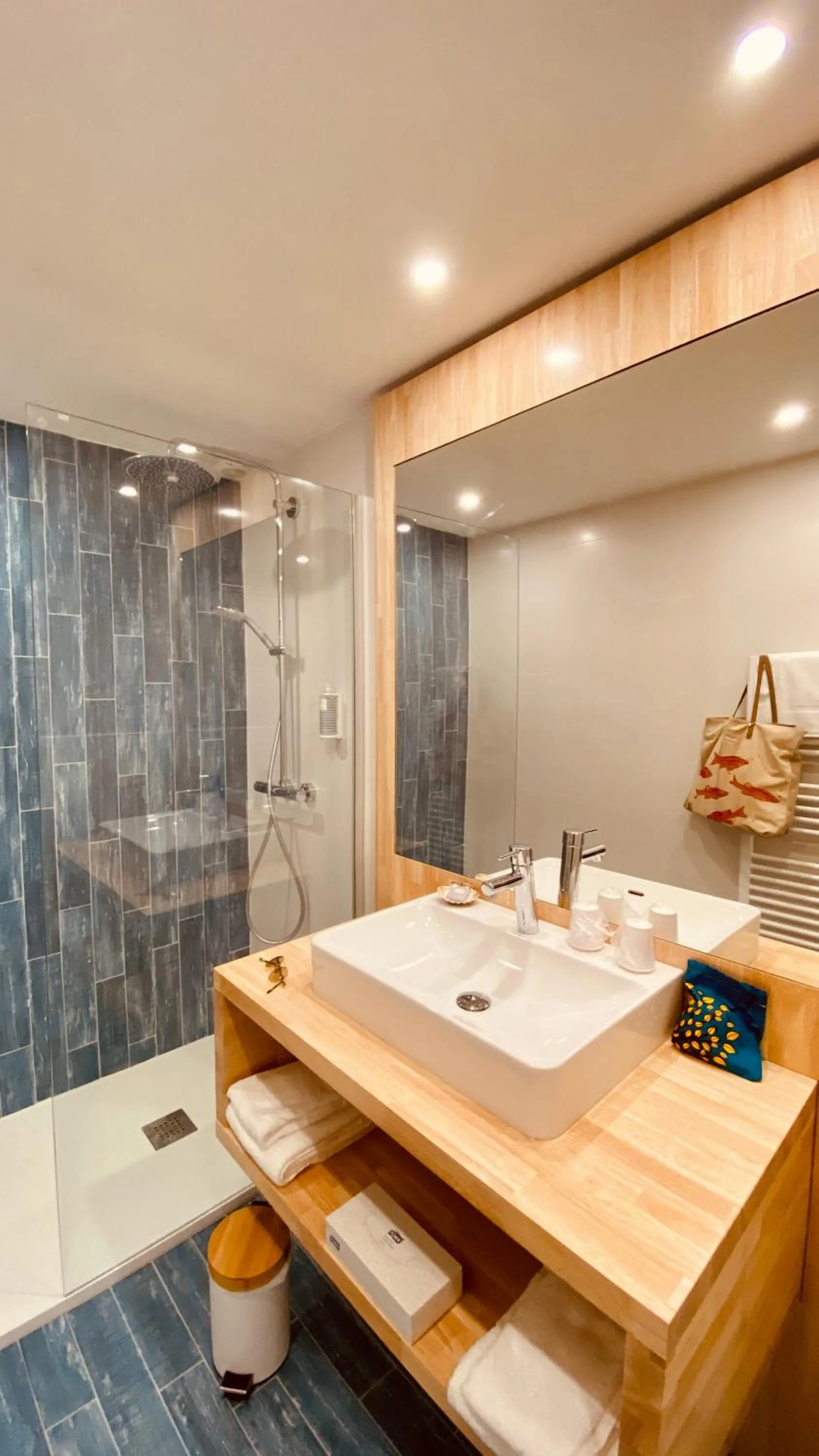 Shower in Hôtel Île de Lumière