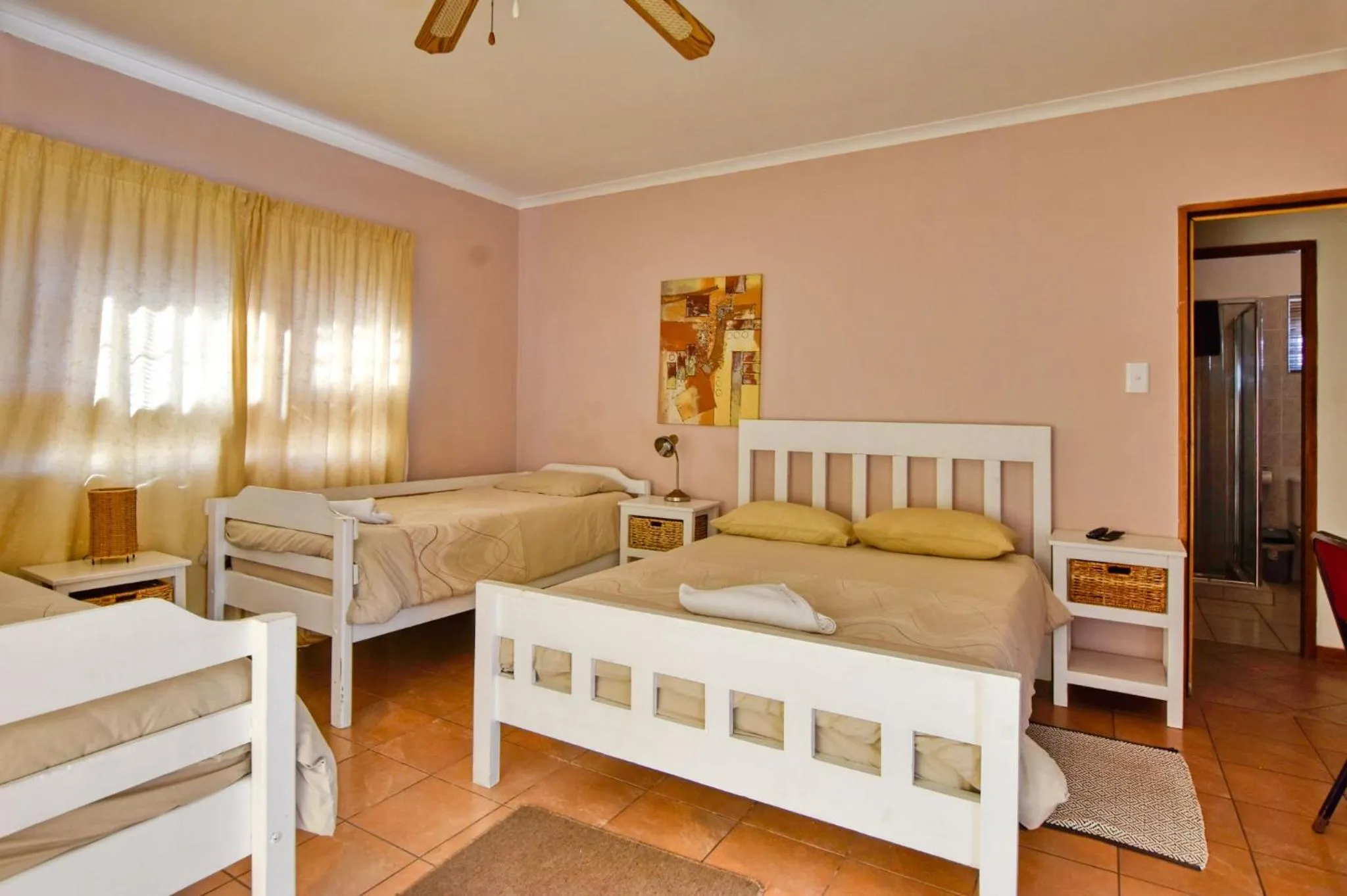Bed in Anandi Guesthouse Swakopmund