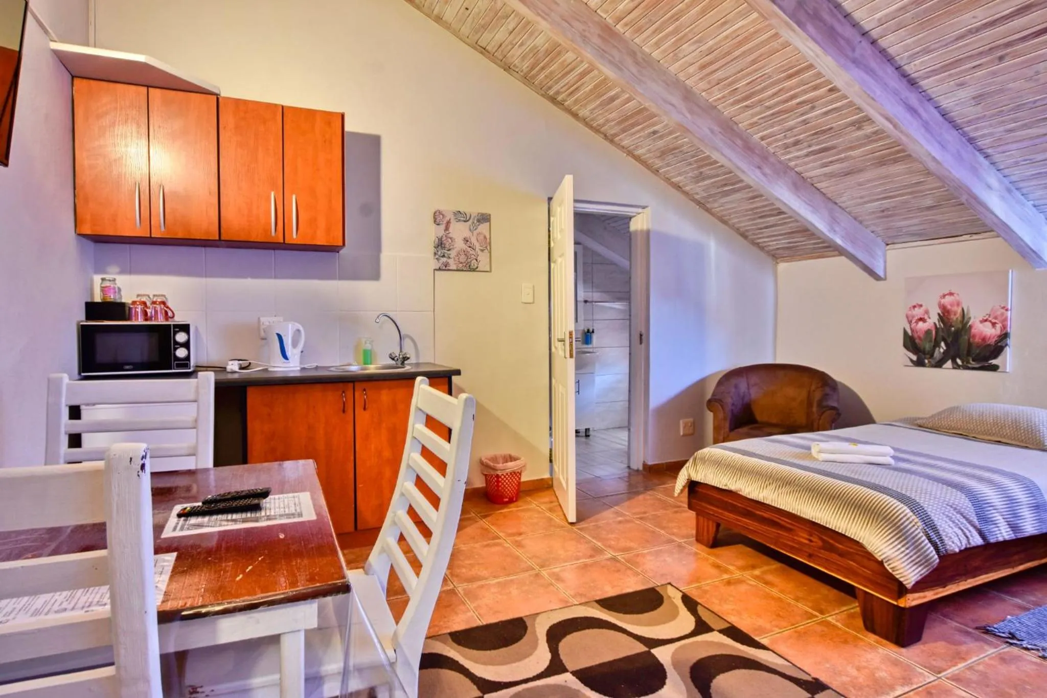 Bed in Anandi Guesthouse Swakopmund