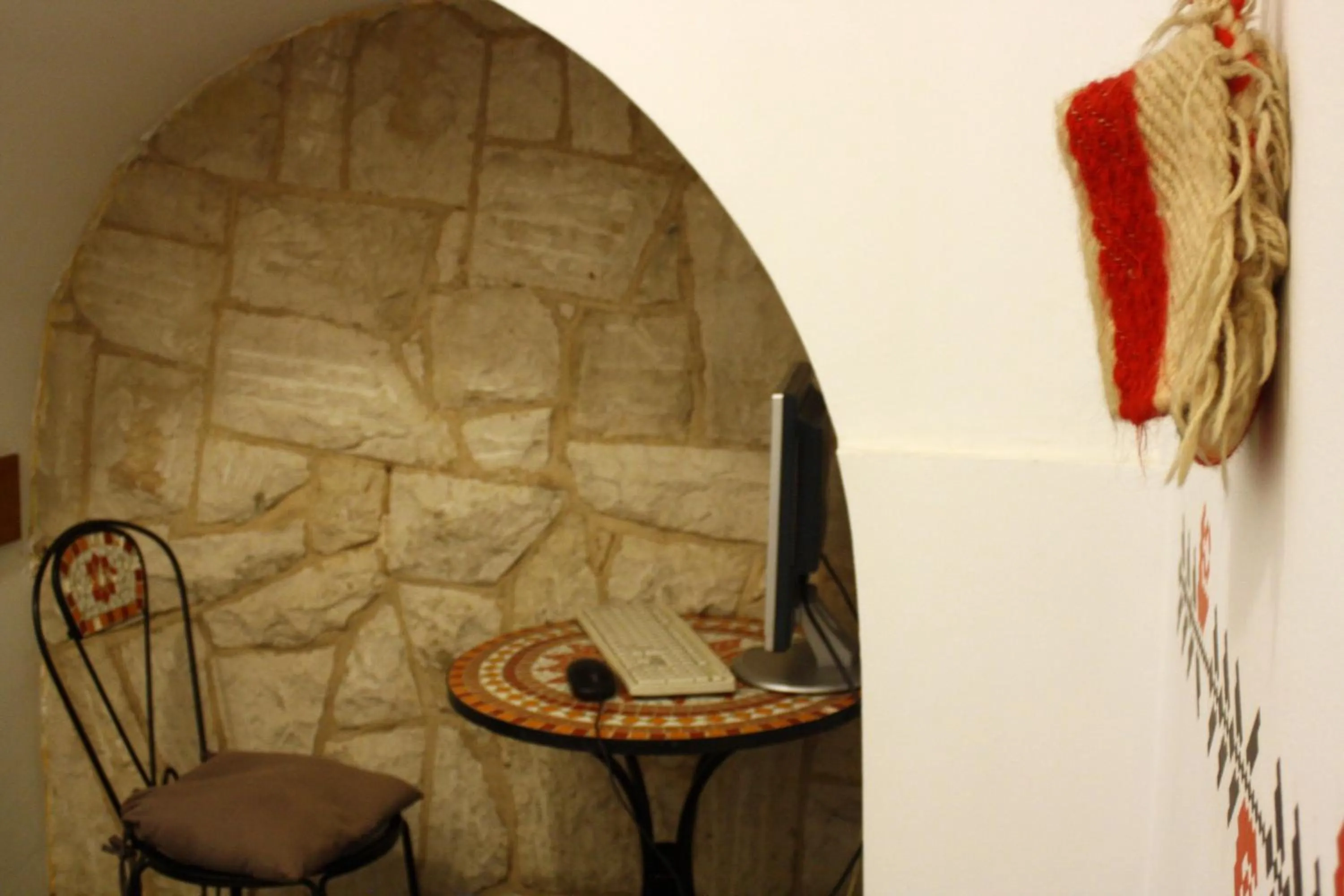 Seating area in Retro Hostel