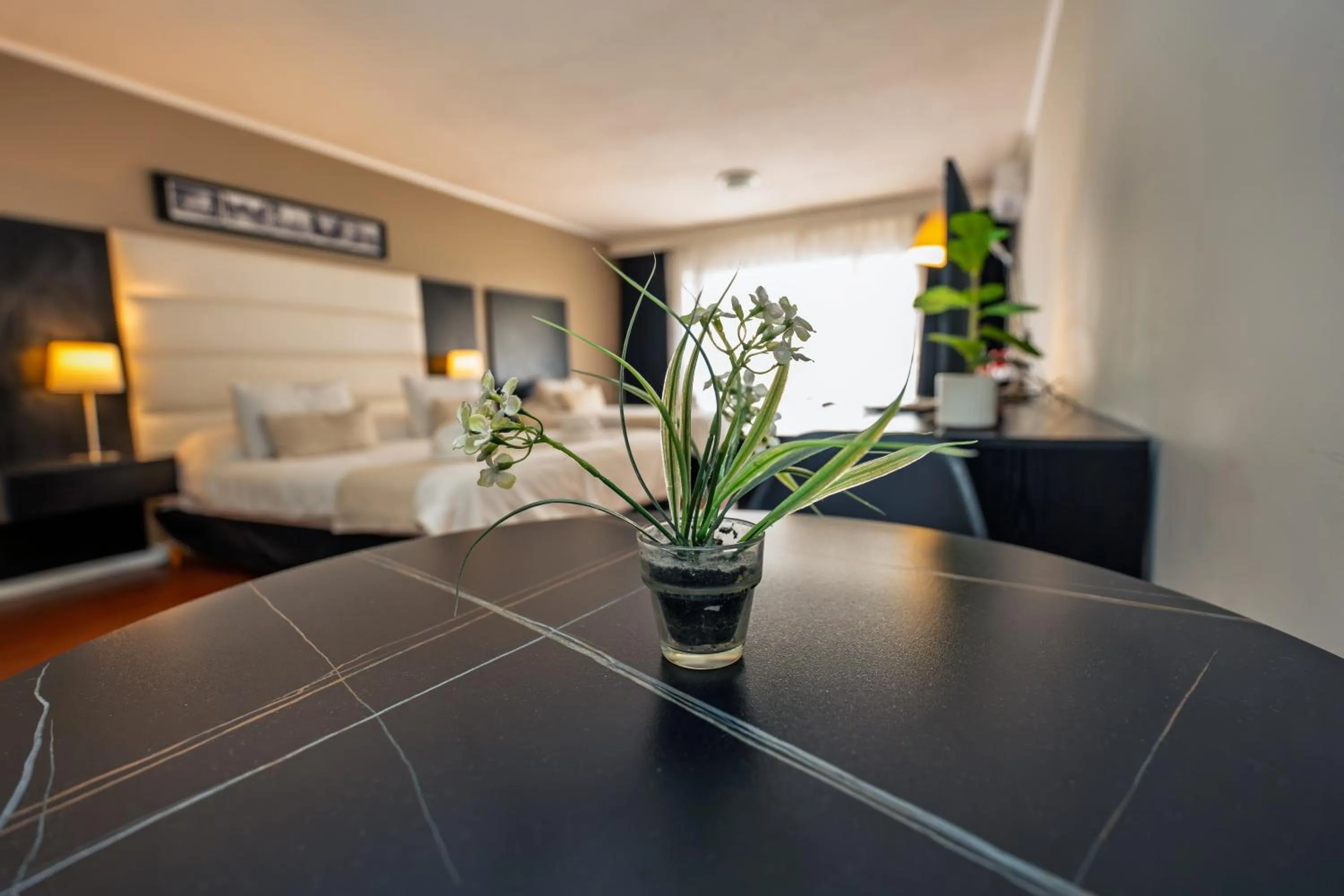 Bed in Pocitos Plaza Hotel