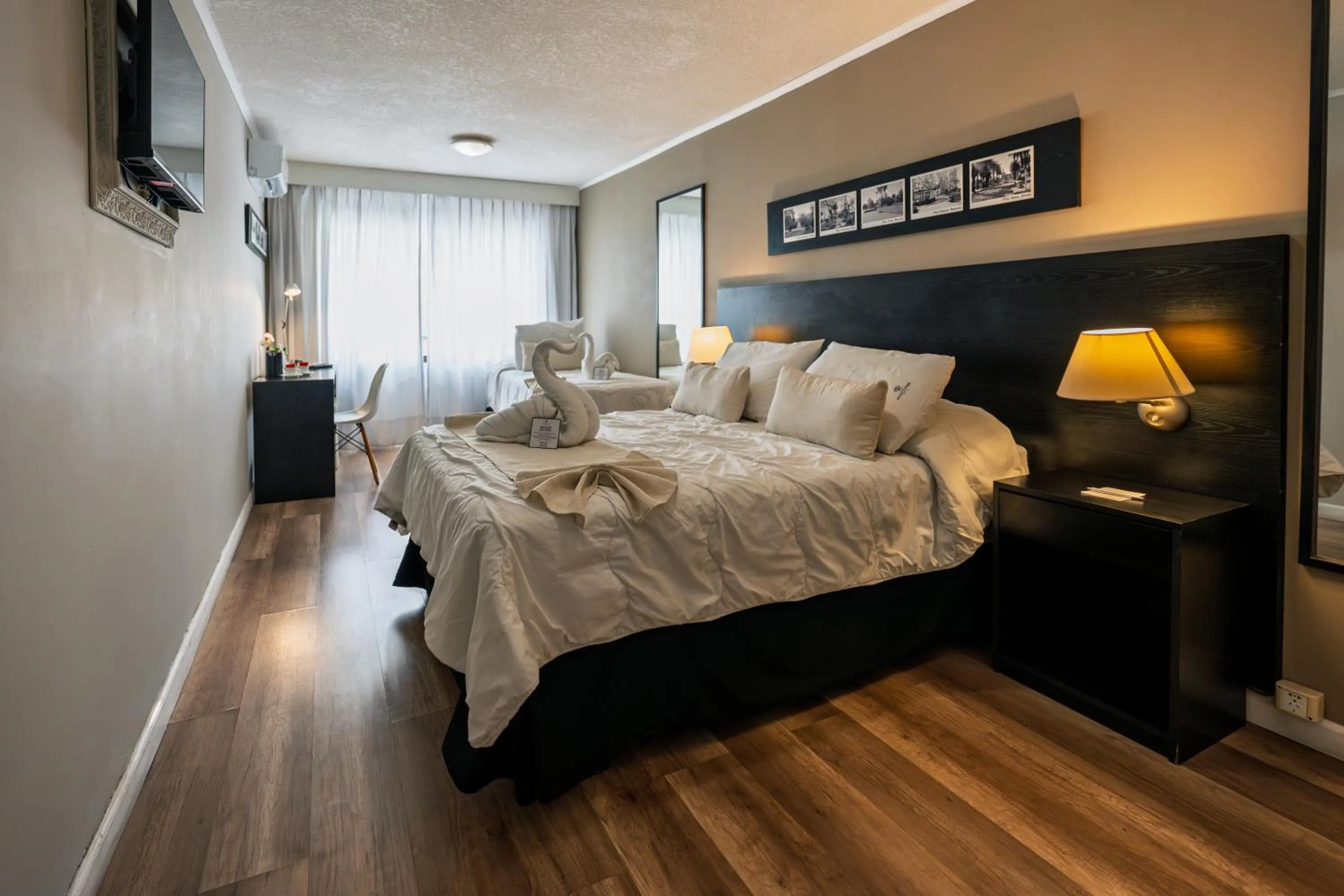 Bed in Pocitos Plaza Hotel