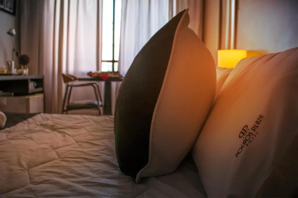 Bed in Pocitos Plaza Hotel