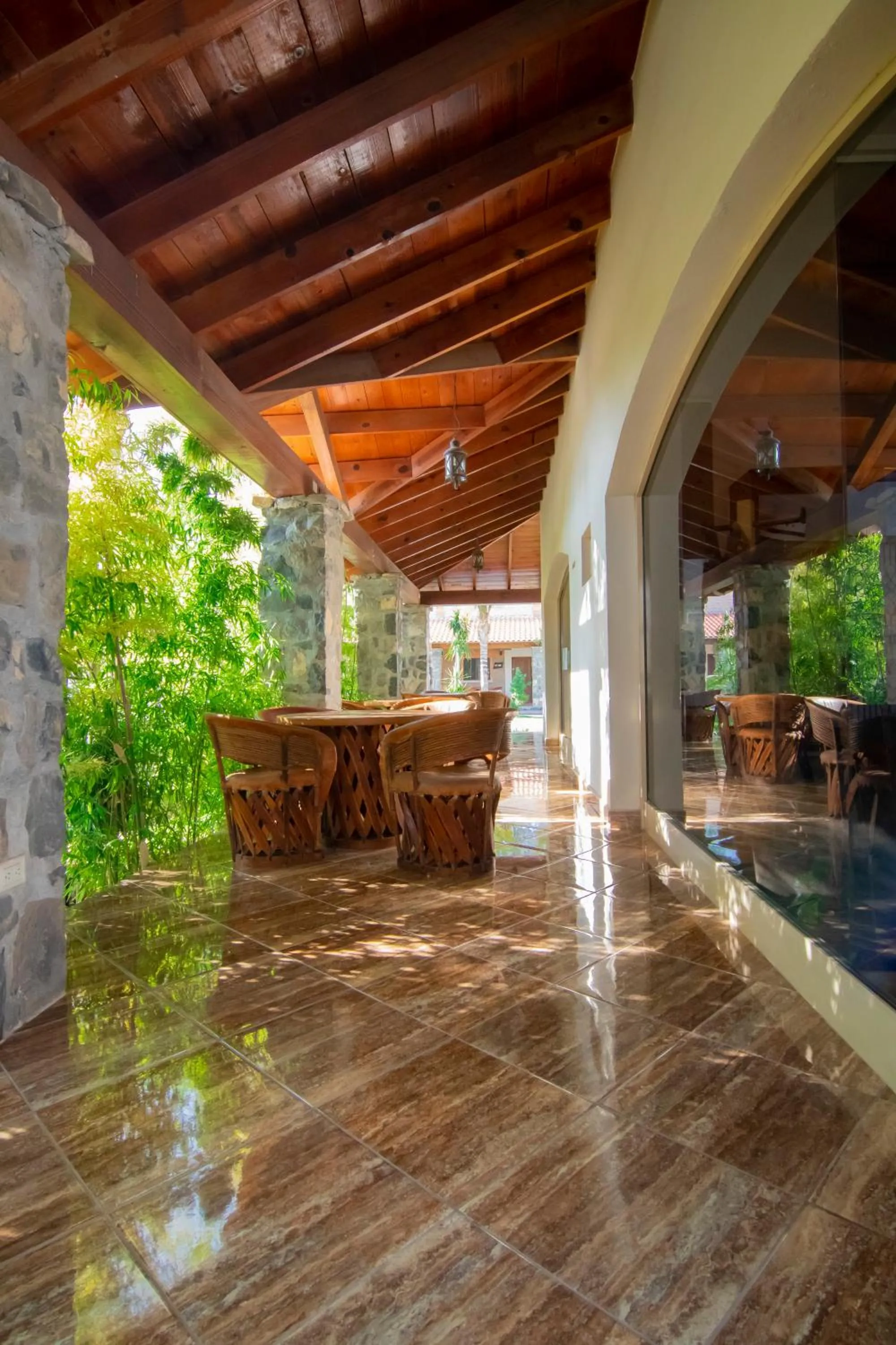 Garden view in Hacienda 1800